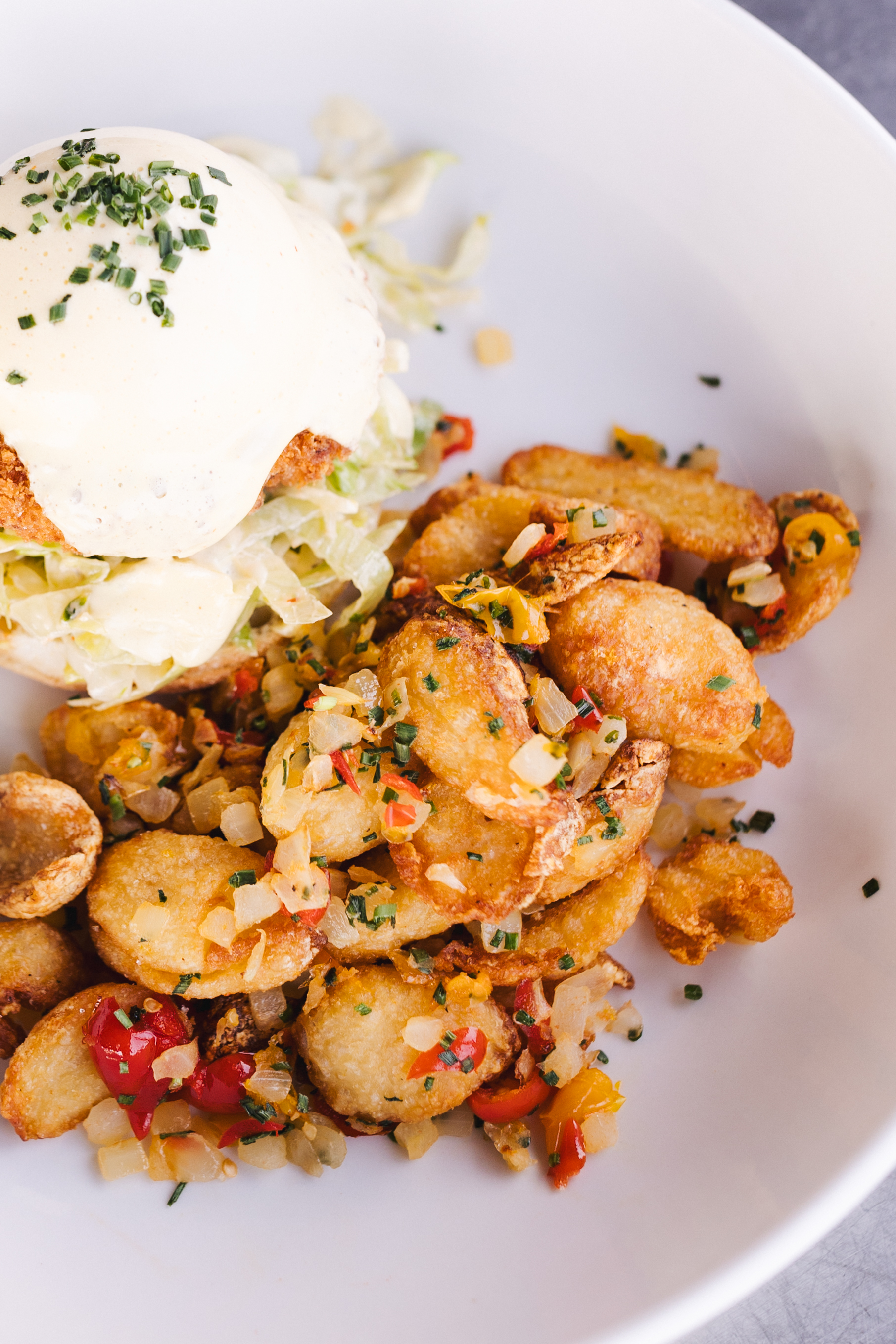 a plate of food with a sandwich and fries