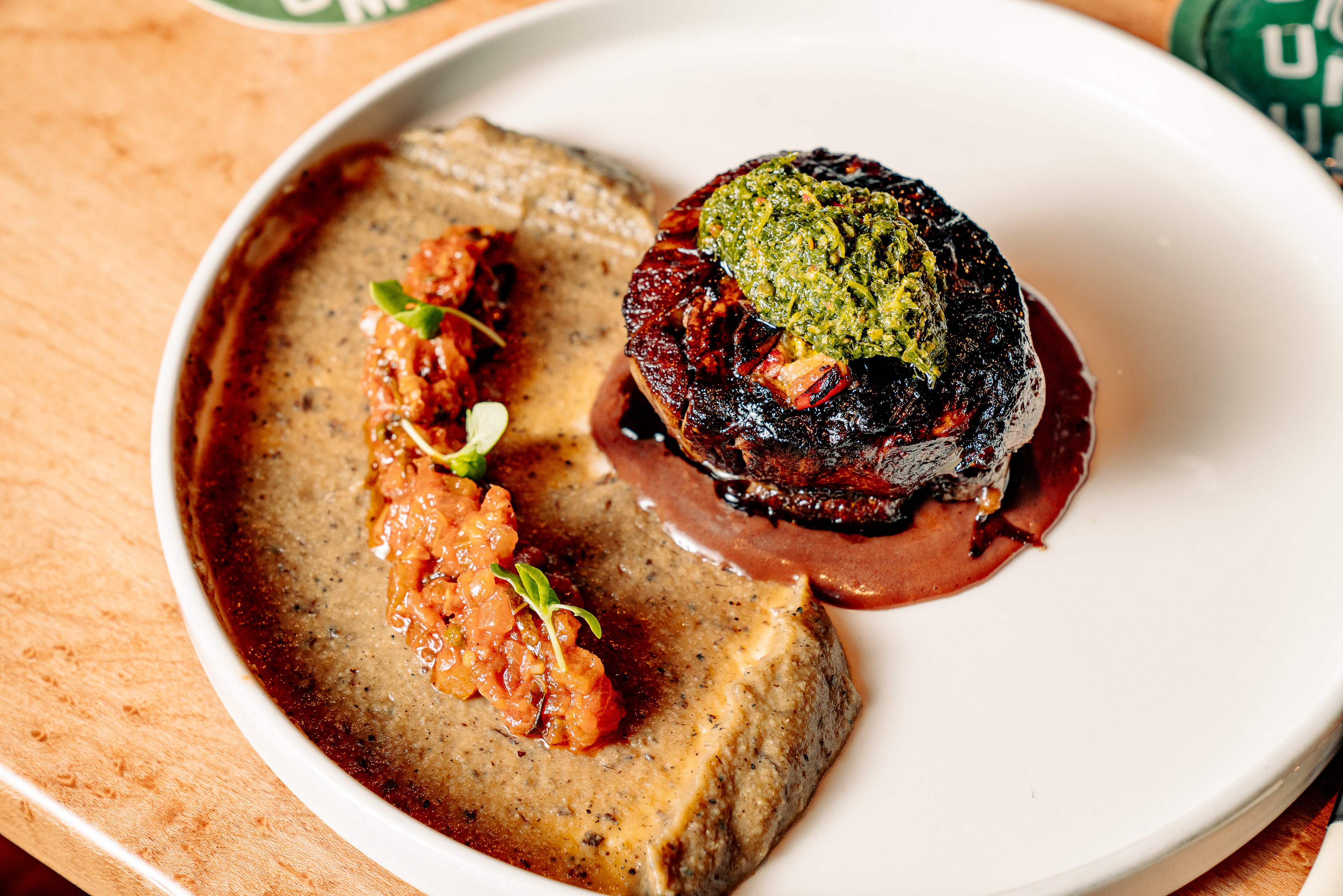 a bowl of food on a plate