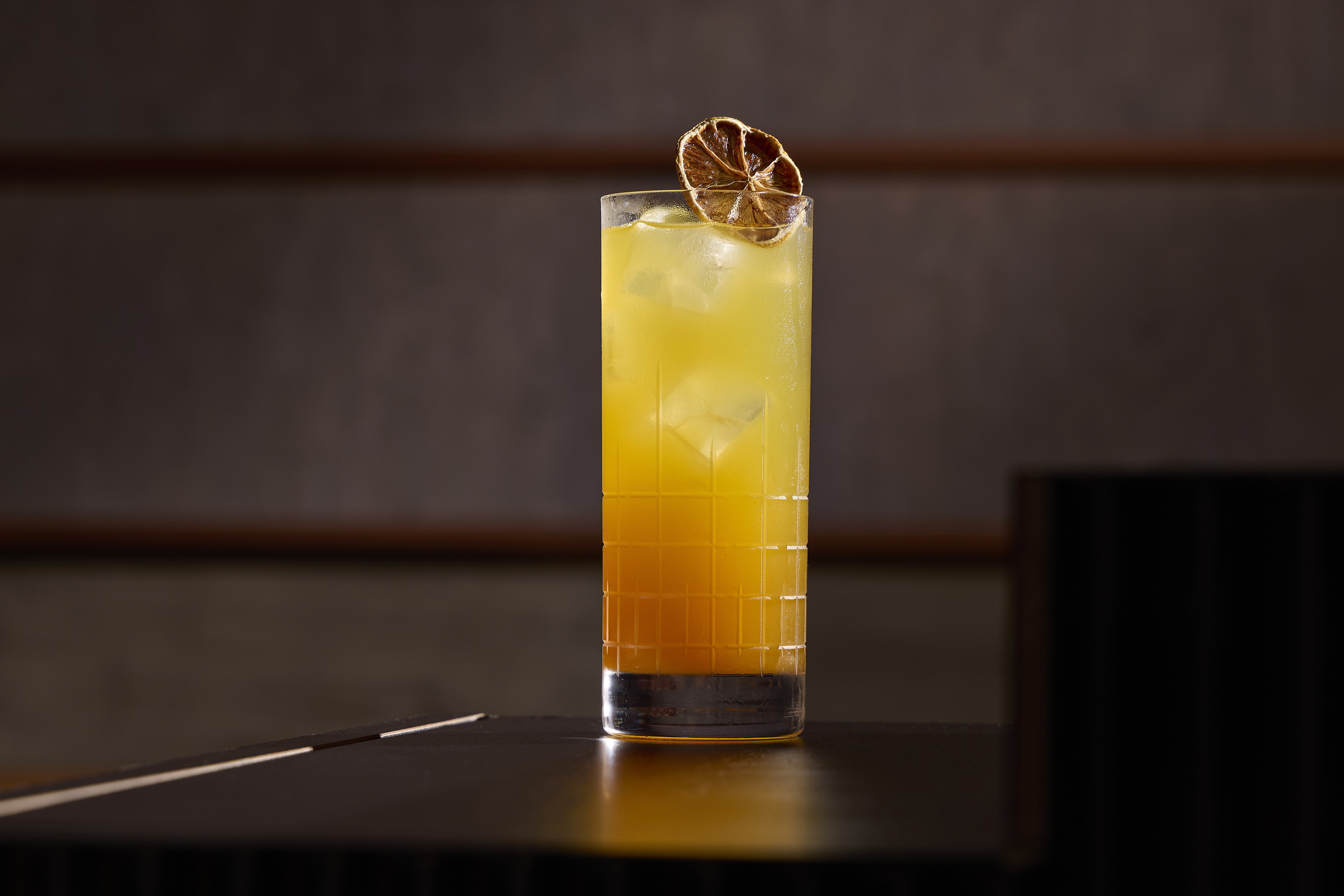 a glass of orange juice