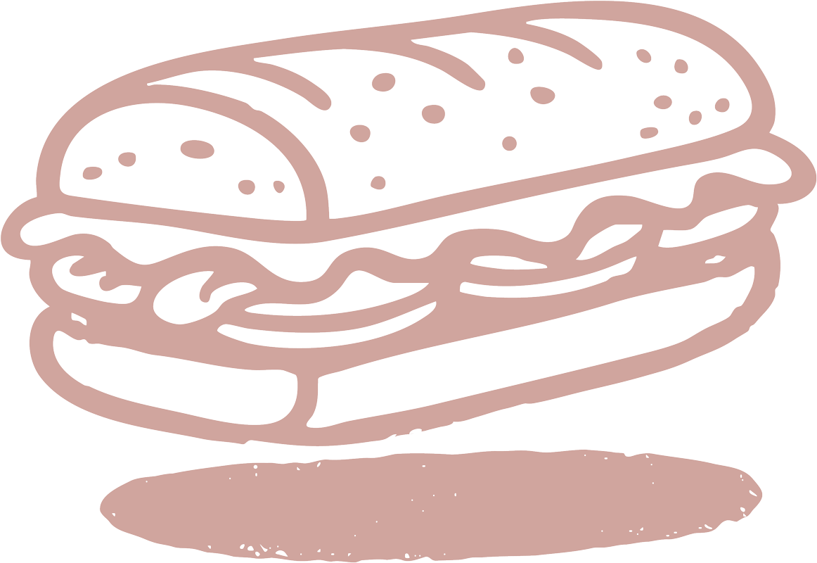 a sandwich with a black background