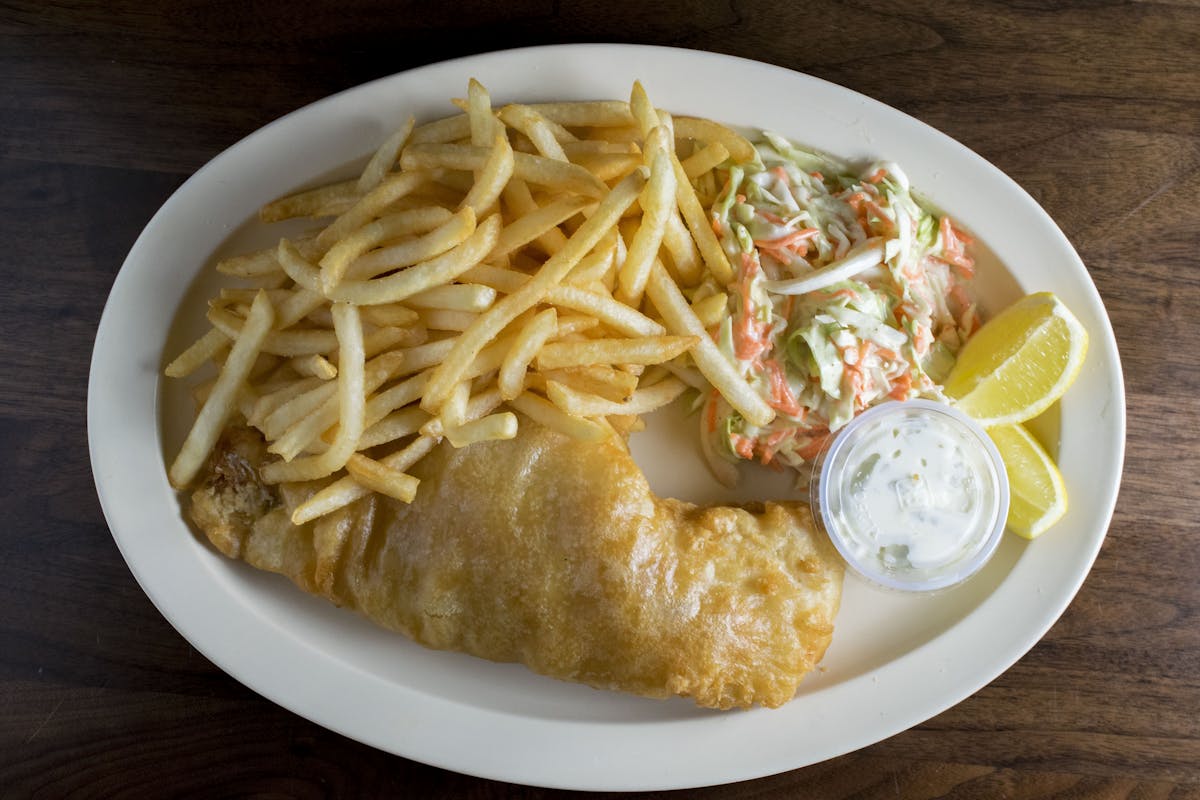 a plate of food on a table