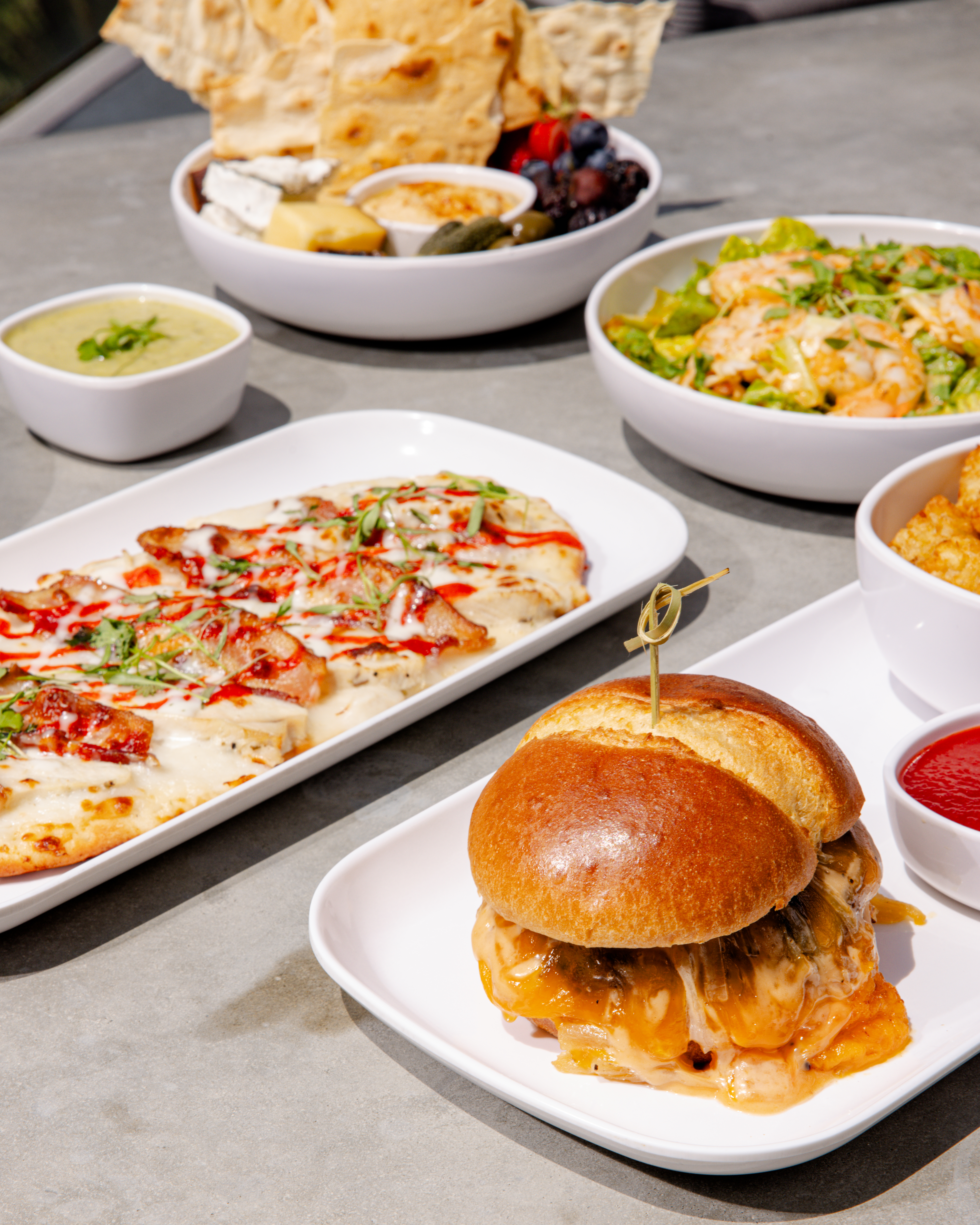 a plate of food on a table