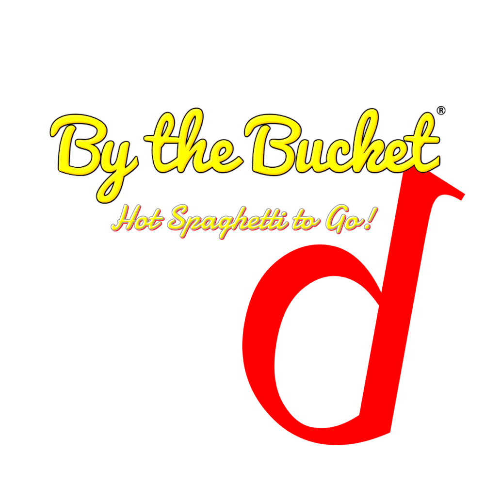 by the bucket and hot spaghetti to go logo