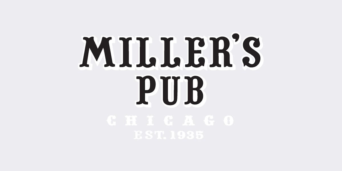 Miller's Pub restaurant logo - View nutrition facts, calories, and macros for menu items at 134 S Wabash Ave Chicago, IL 60603