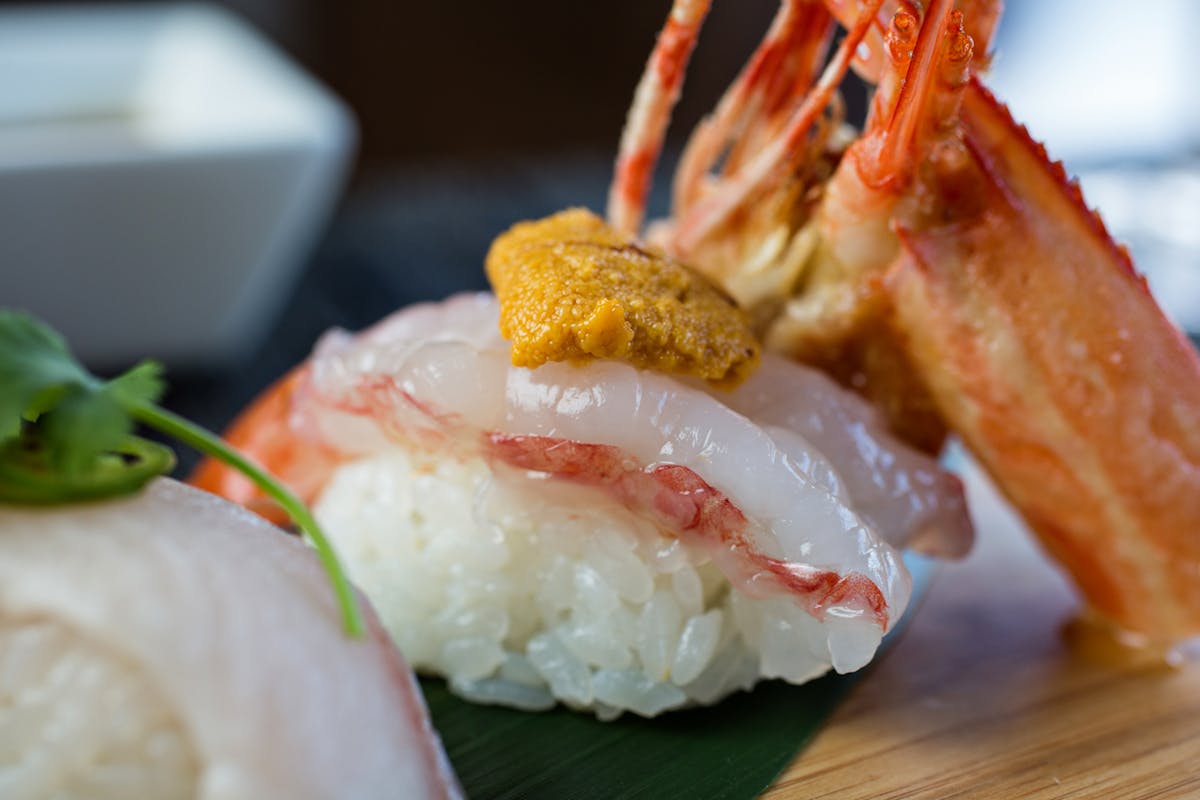 a close up of a plate of food