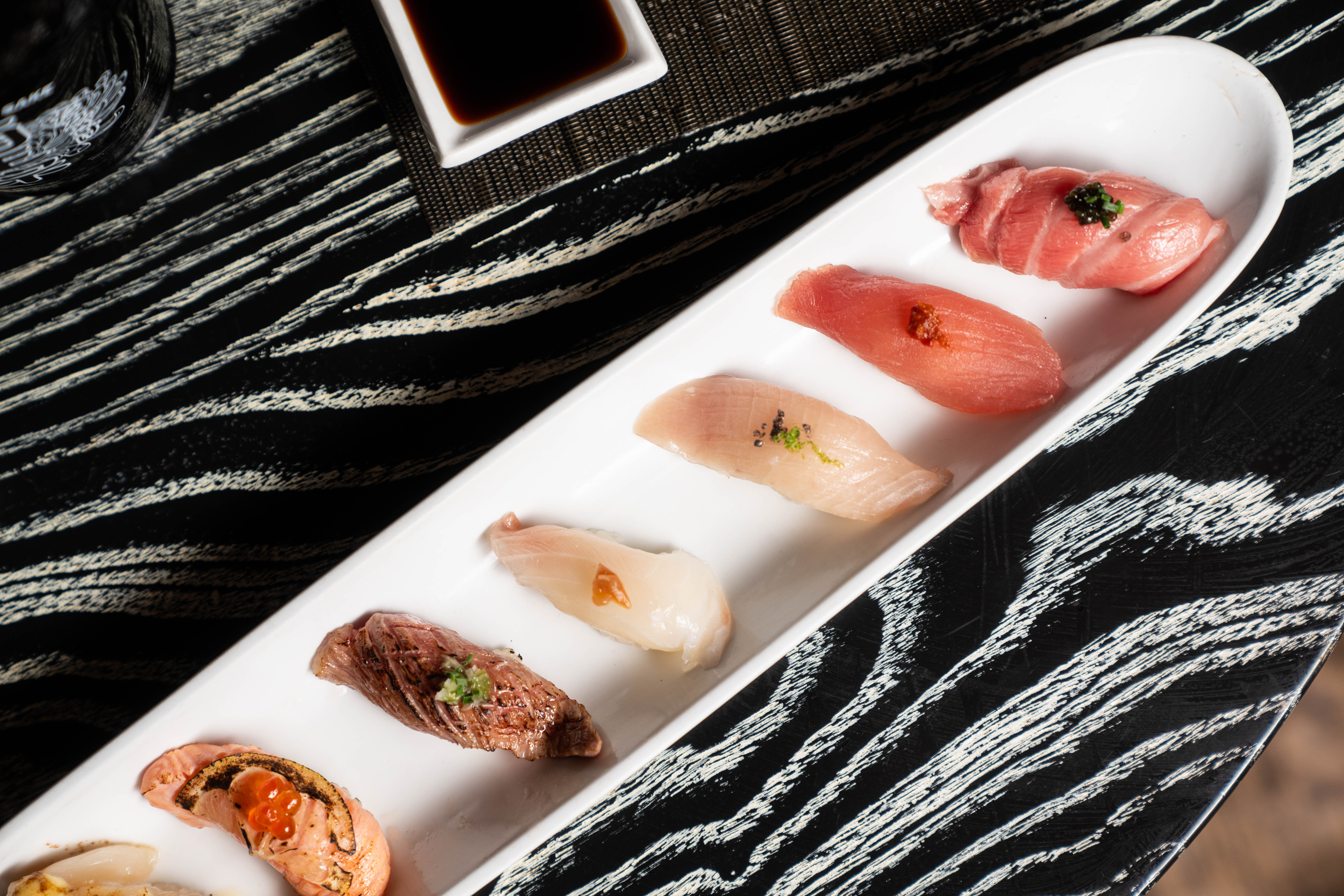 a plate of food on a table