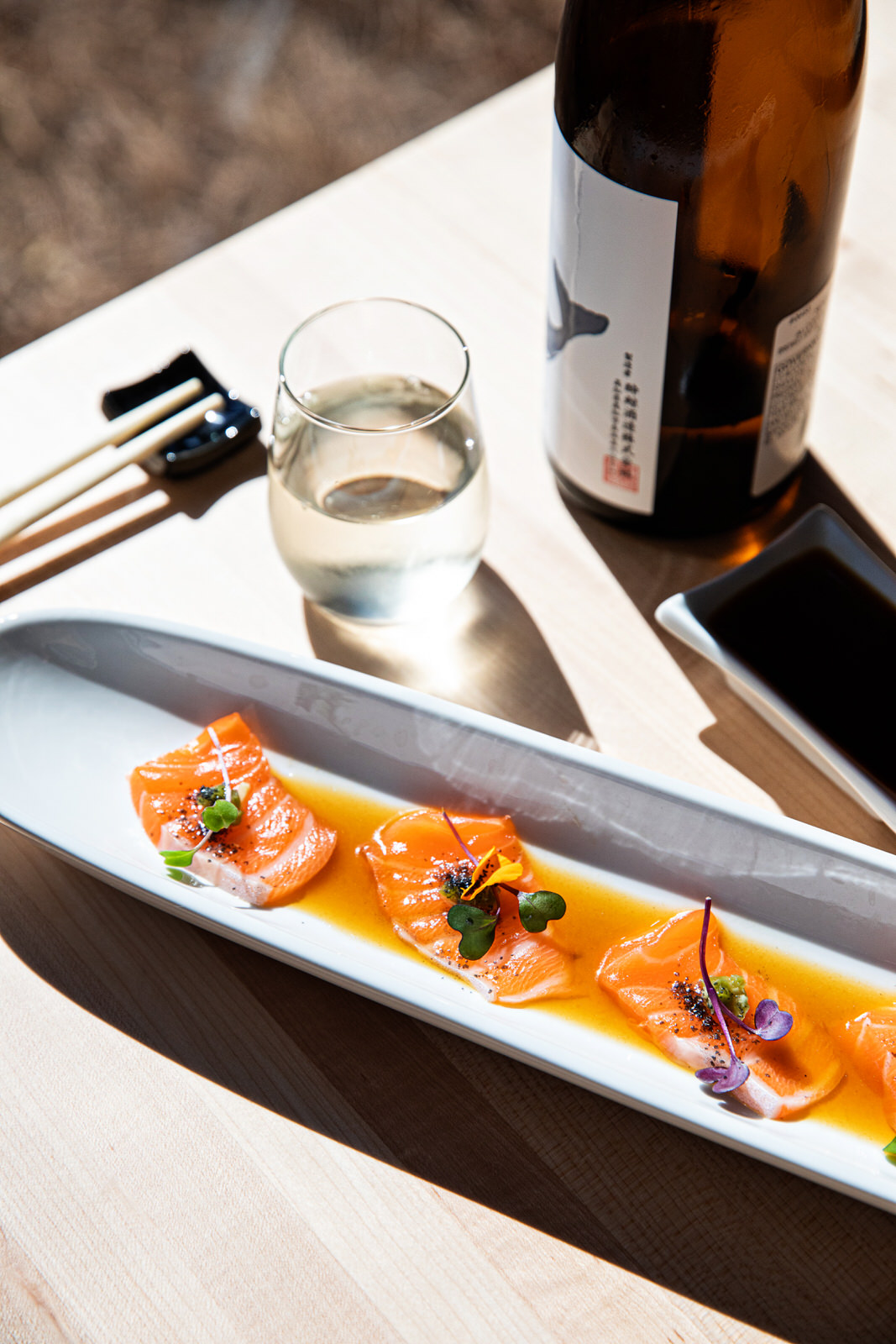 a plate of food on a table