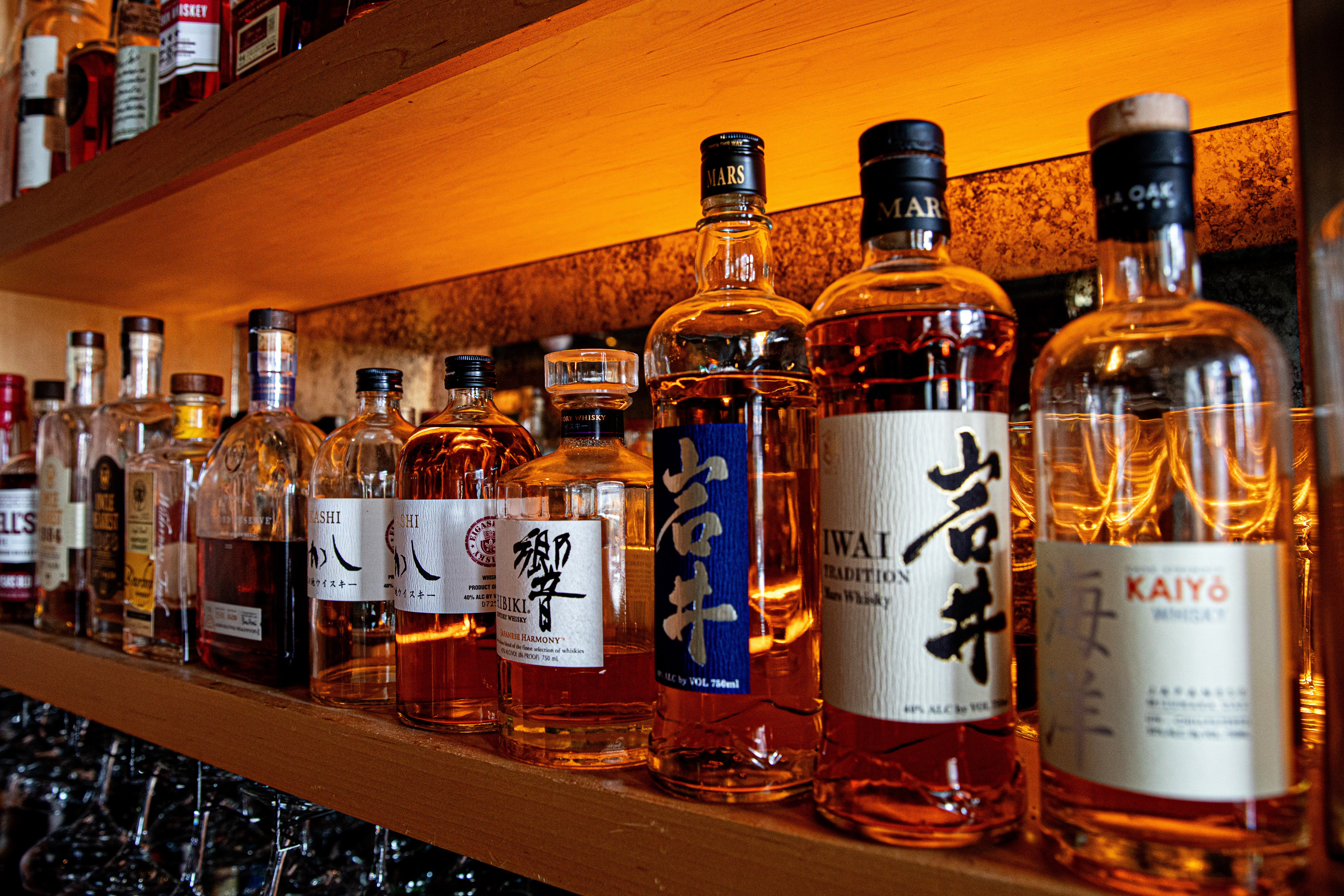 a bottle of wine on a table