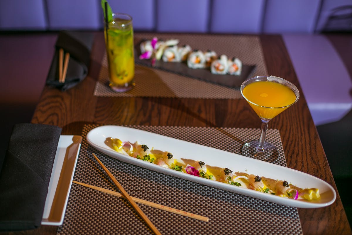 a plate of food on a table