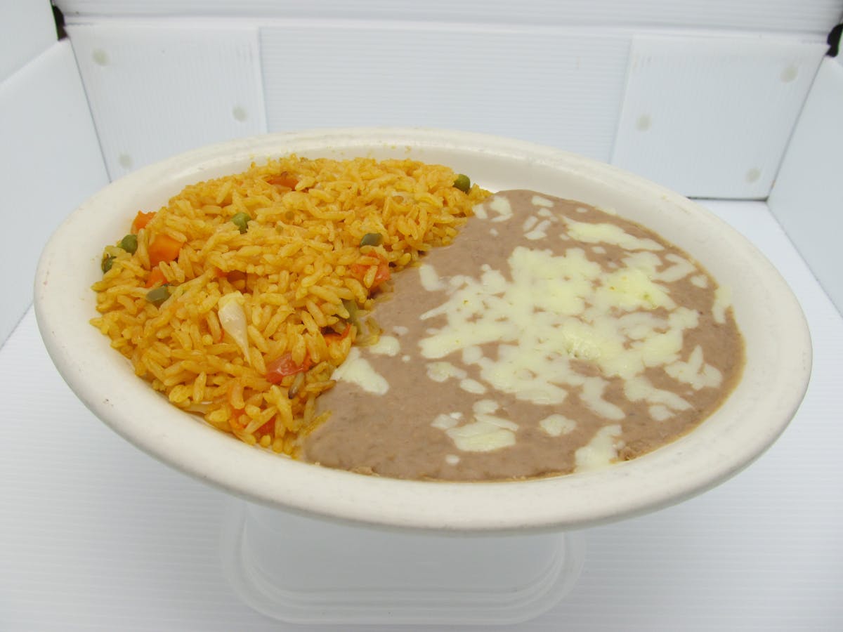 a bowl of rice on a plate