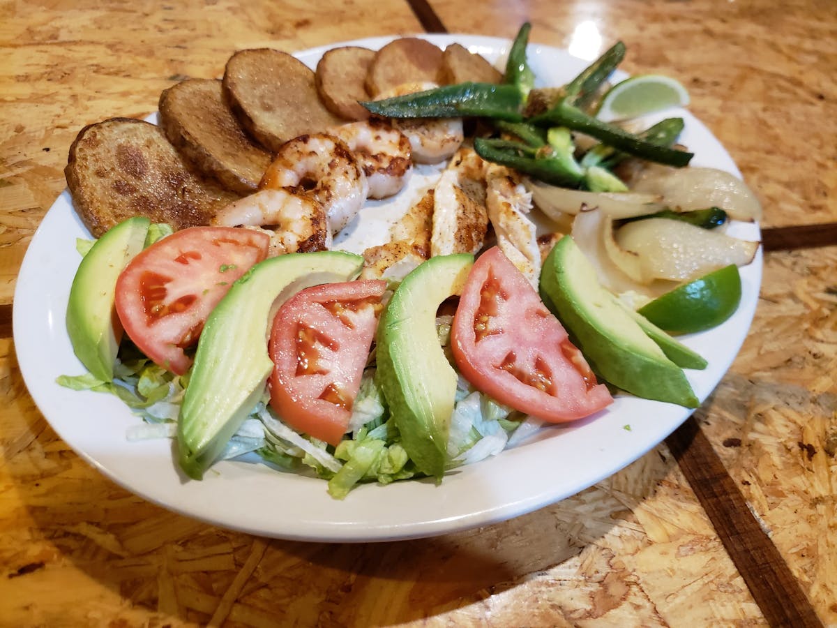a plate of food on a table