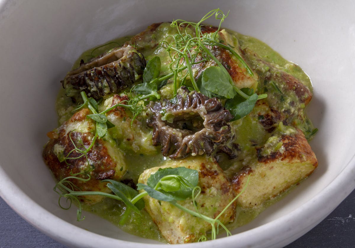 a bowl of food on a plate