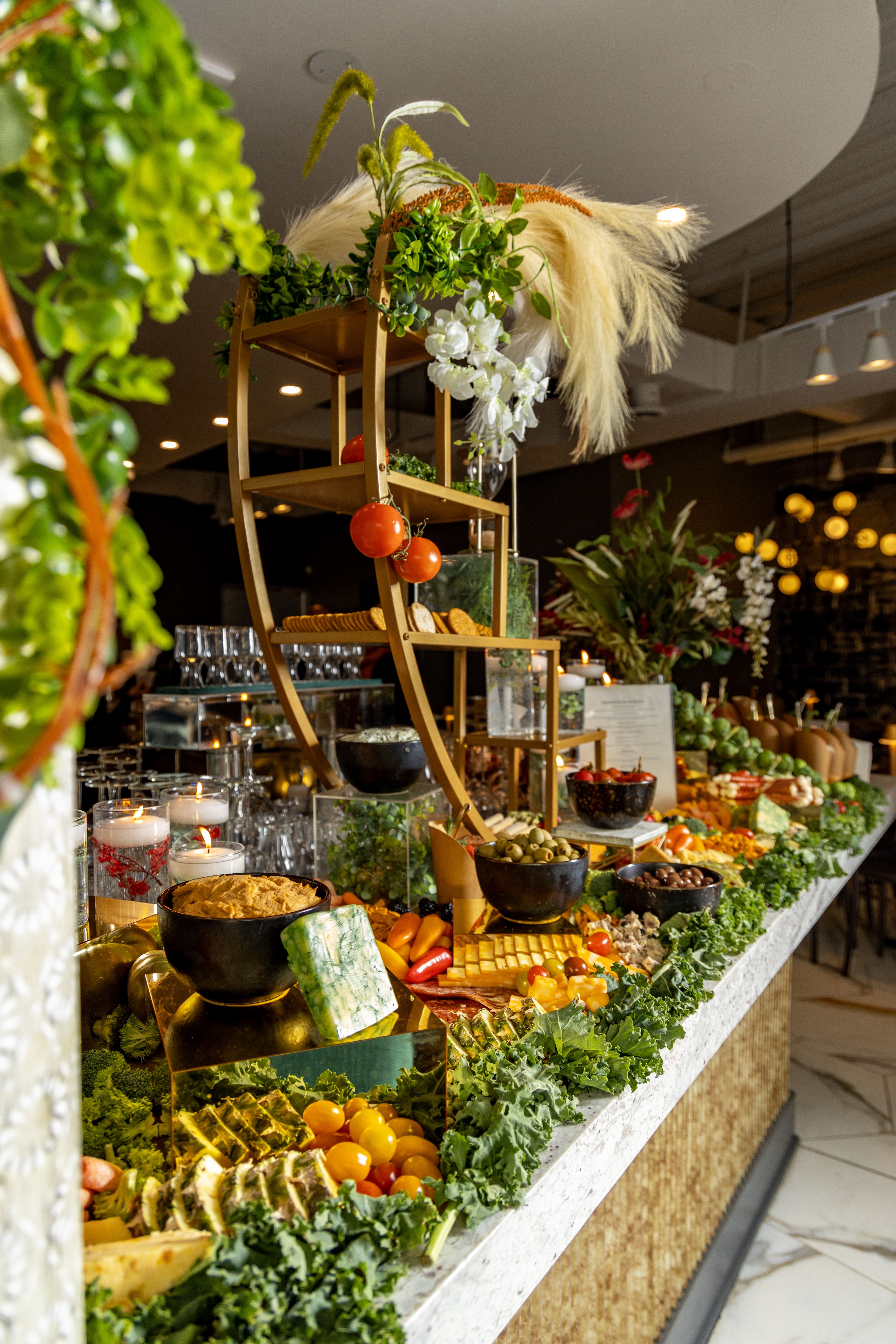 a vase of flowers on a table