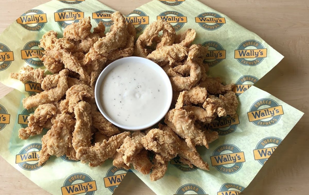 a tray of food on a table