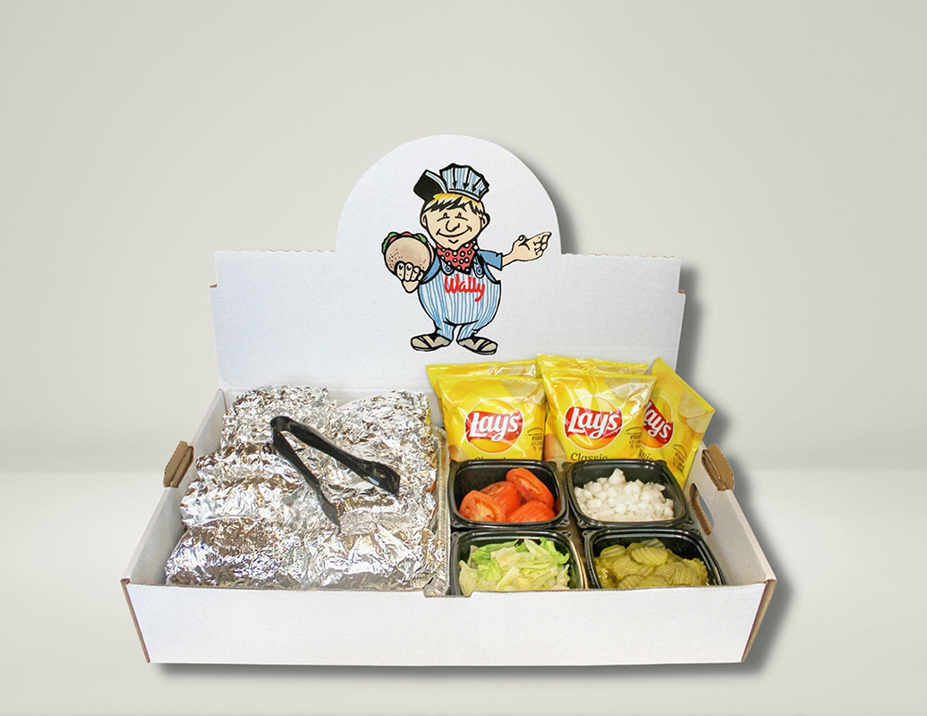 a stack of flyers on a table