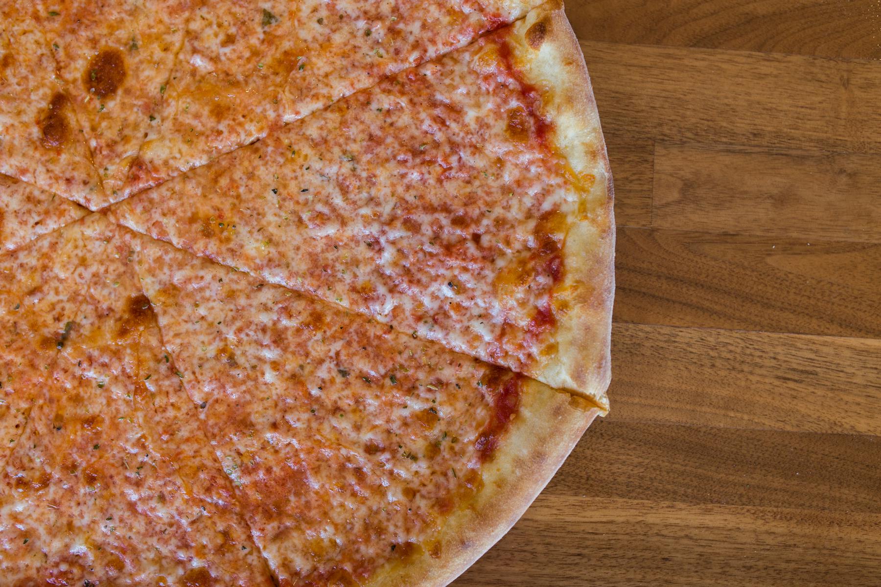 a close up of a pizza