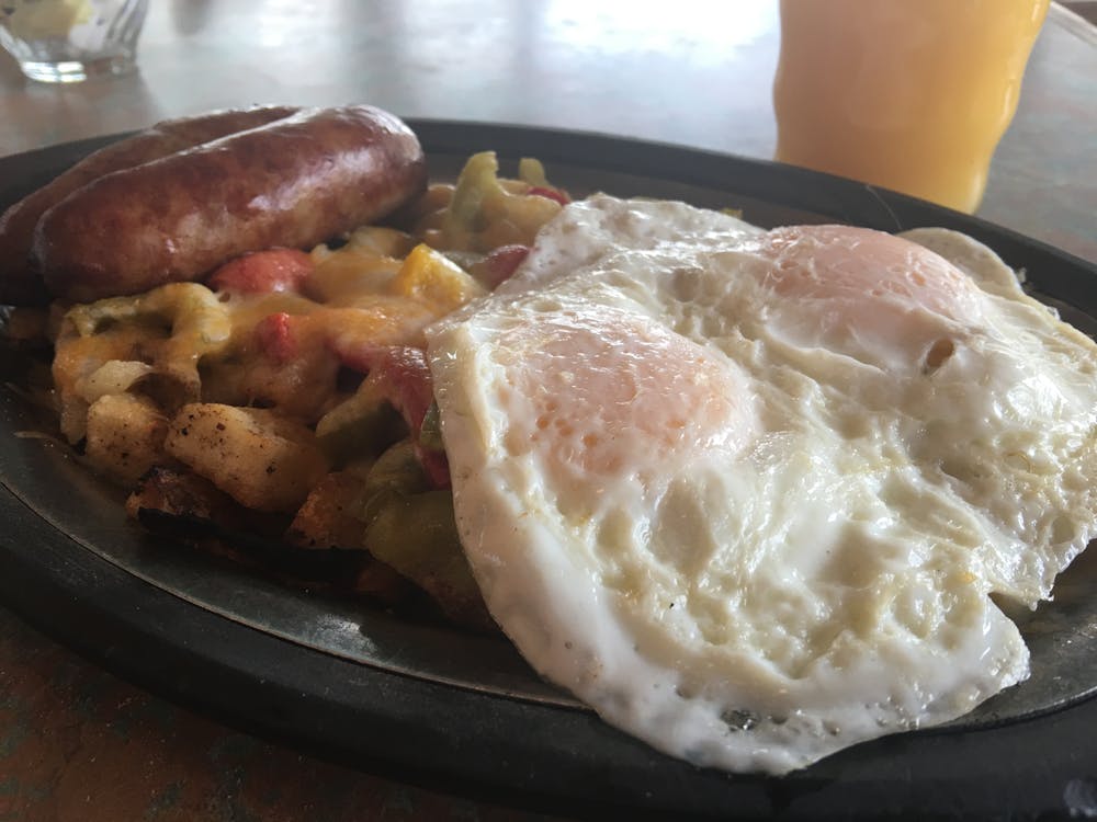 a close up of a plate of food