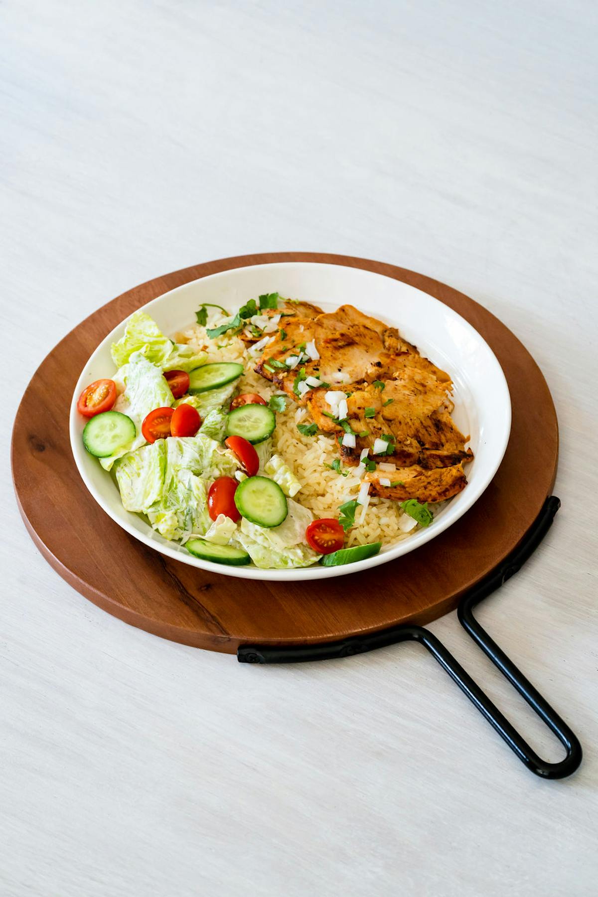 a plate of food on a table