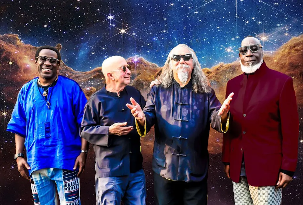 The Quantum Blues Quartet featuring Tisziji Muñoz, Paul Shaffer, Will Calhoun, and Jamaaladeen Tacuma artwork from SOUTH Jazz Kitchen