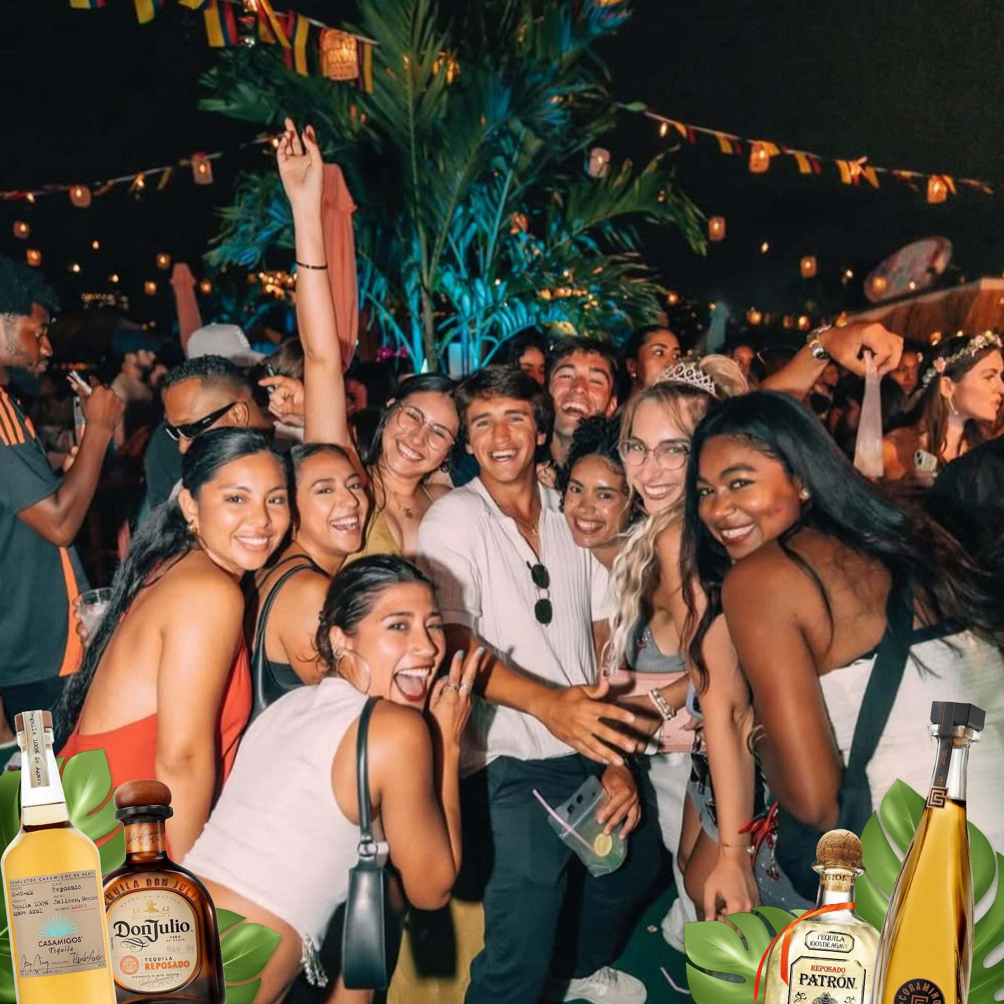 Labor Day Reposado and Taco Fest promotional artwork with tacos and tequila