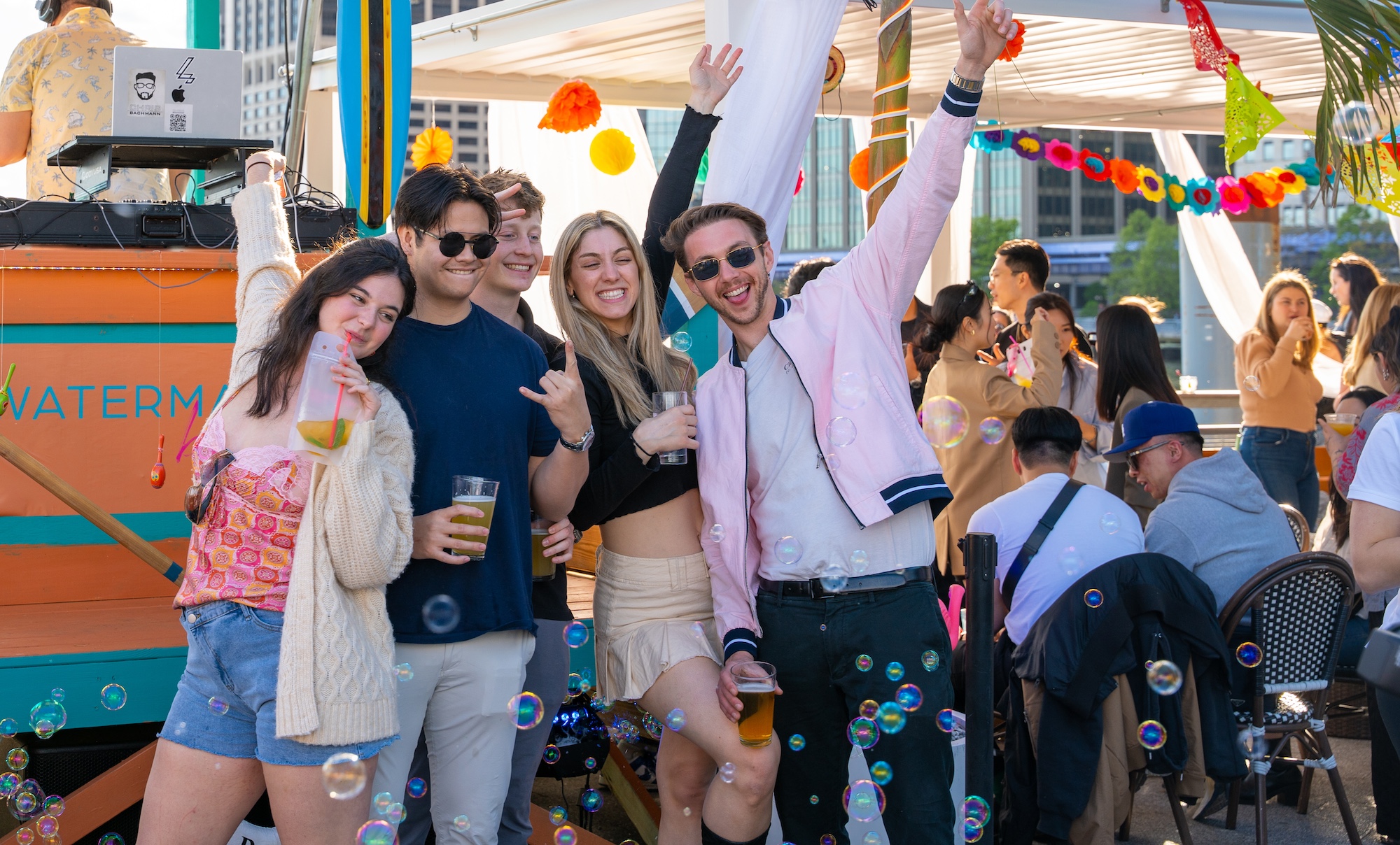 Guests celebrating Cinco De Mayo