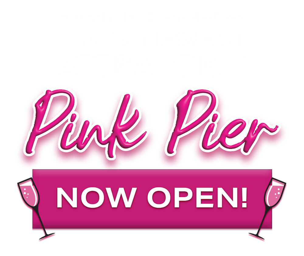 Watermark Pink Pier Activation; Now Open; Click For Reservations  