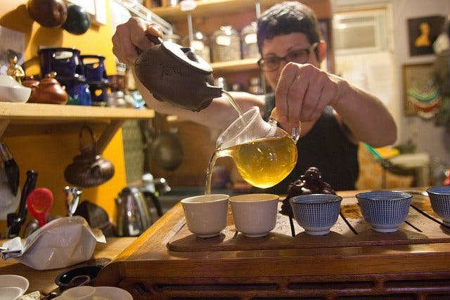a tray of tea