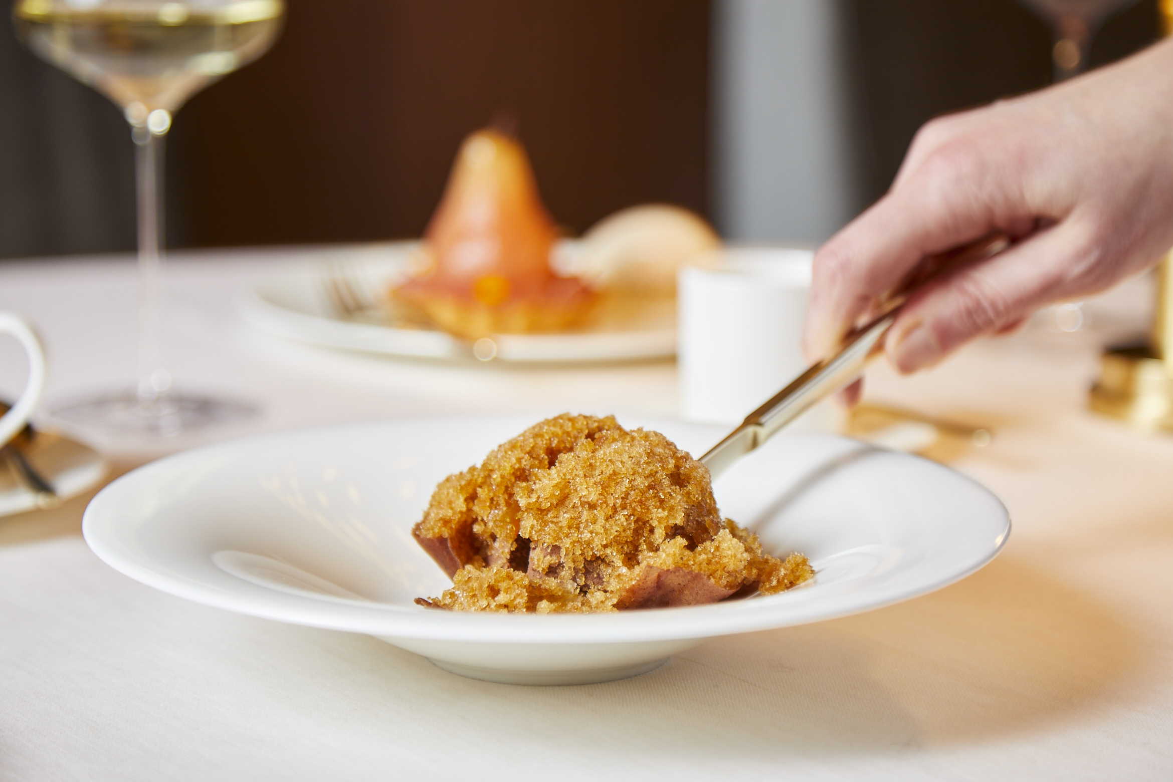 a plate of food on a table
