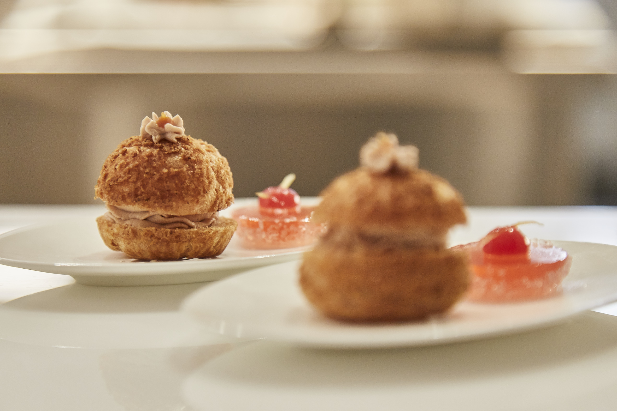 a piece of cake on a plate