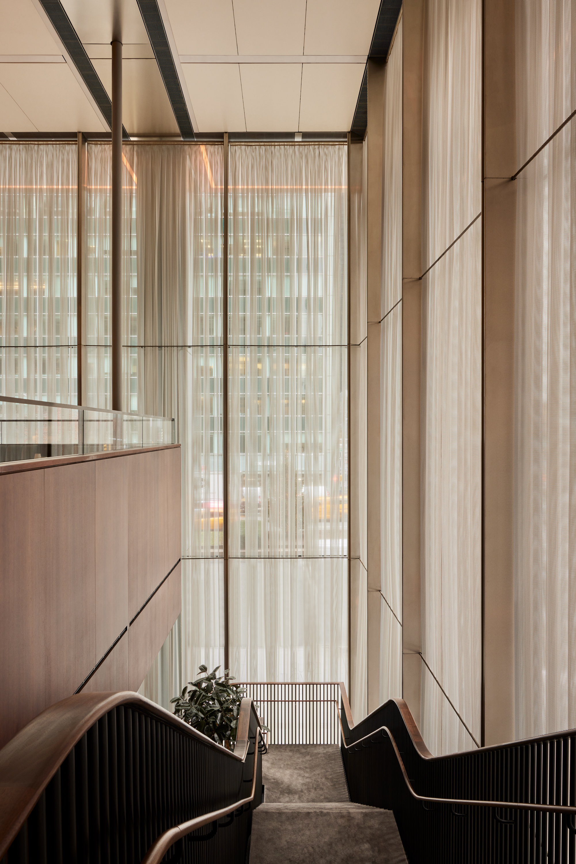 a chair sitting in front of a window