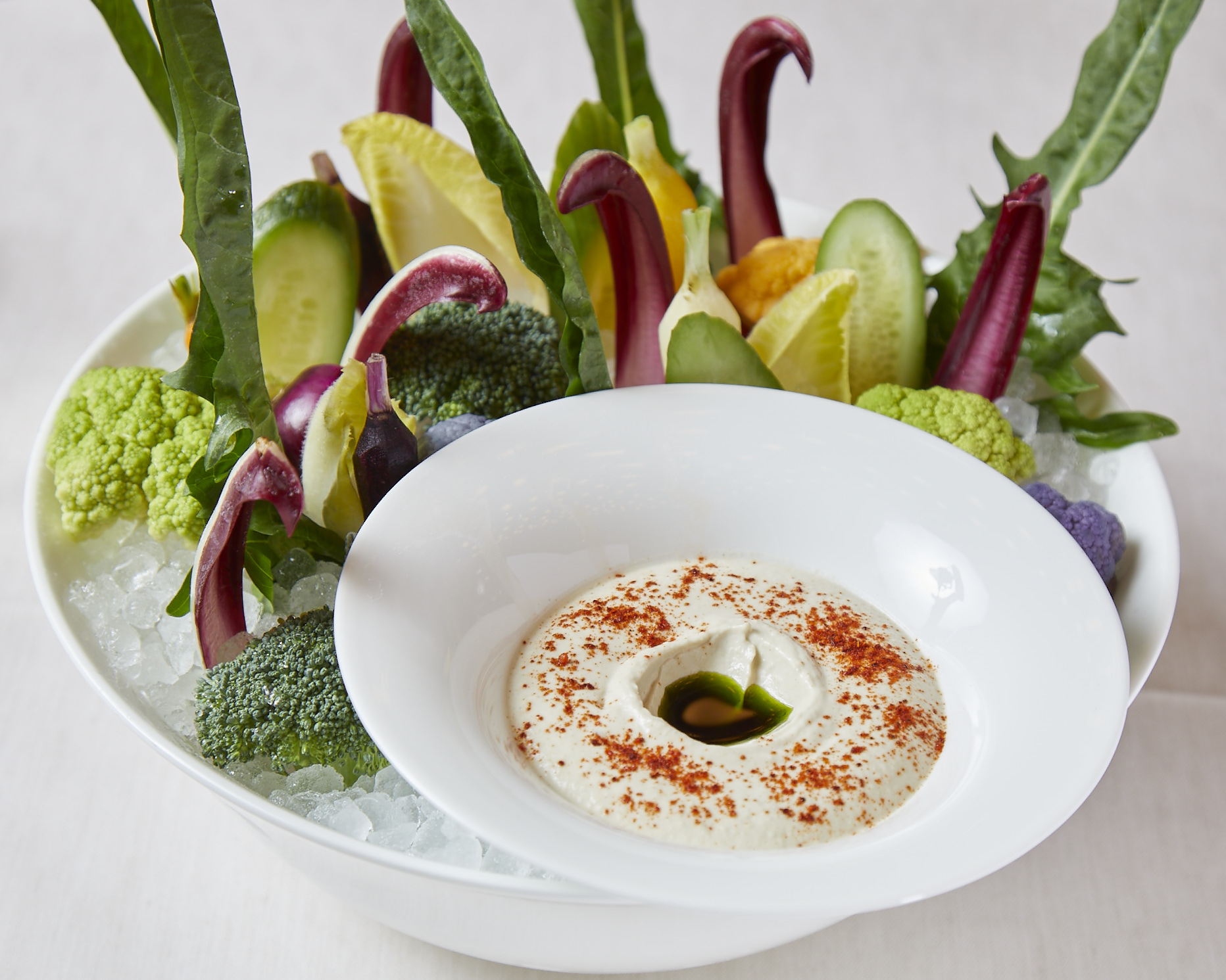 a plate of food on a table