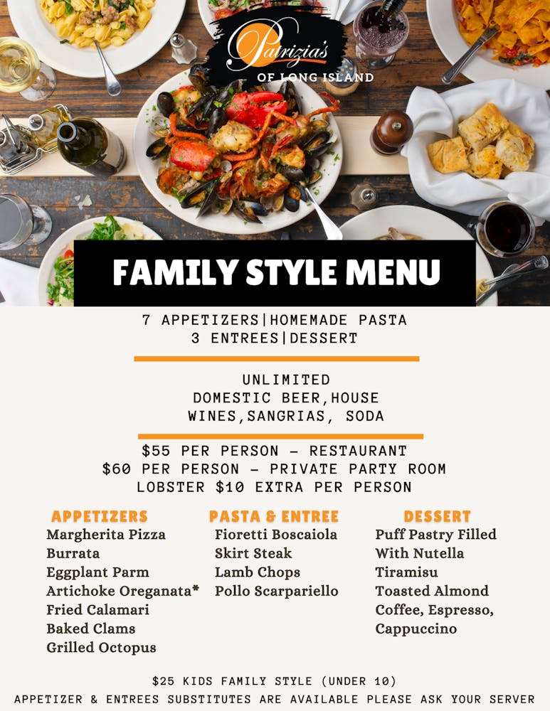 Massapequa Park Specials Patrizia's