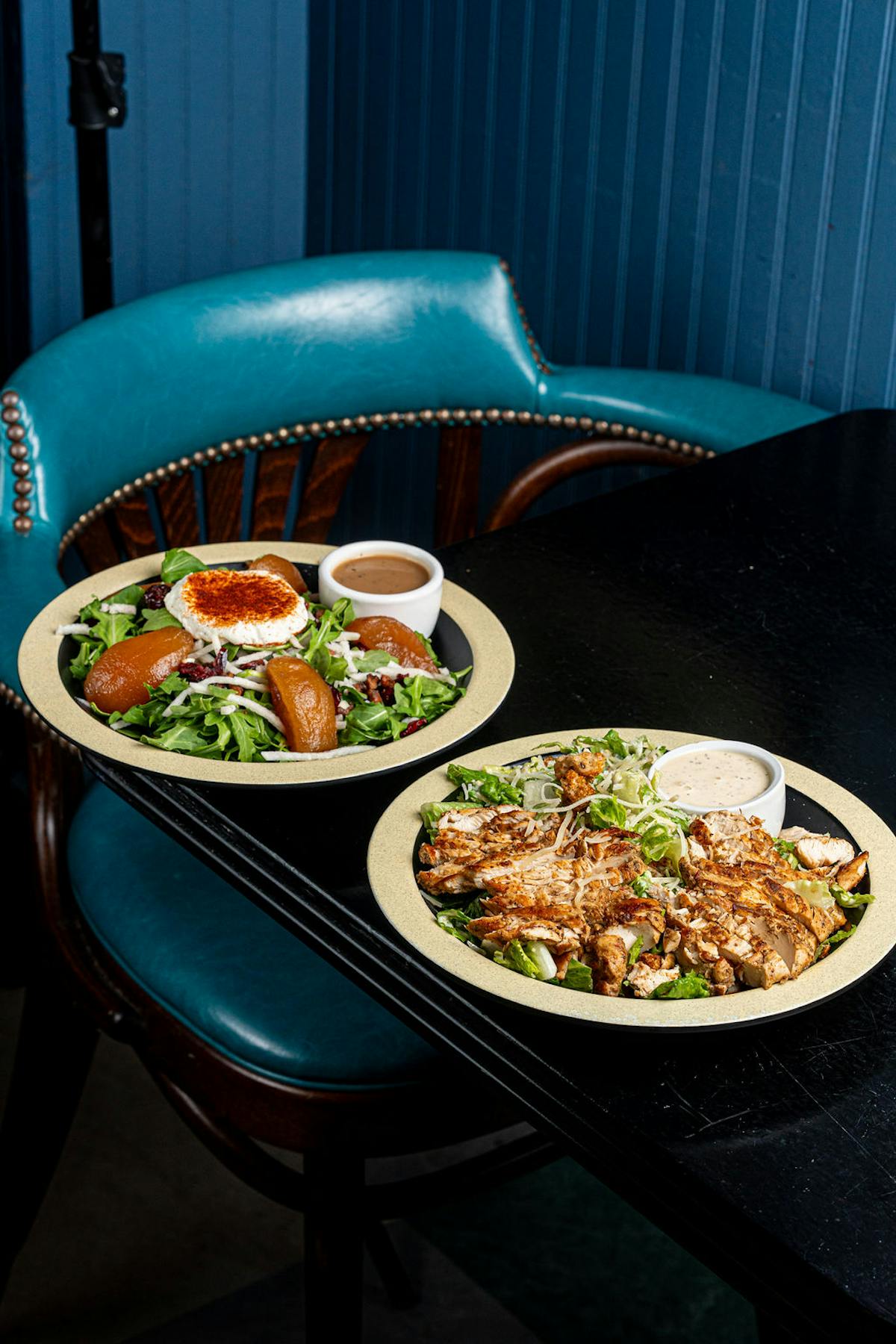 a plate of food on a table