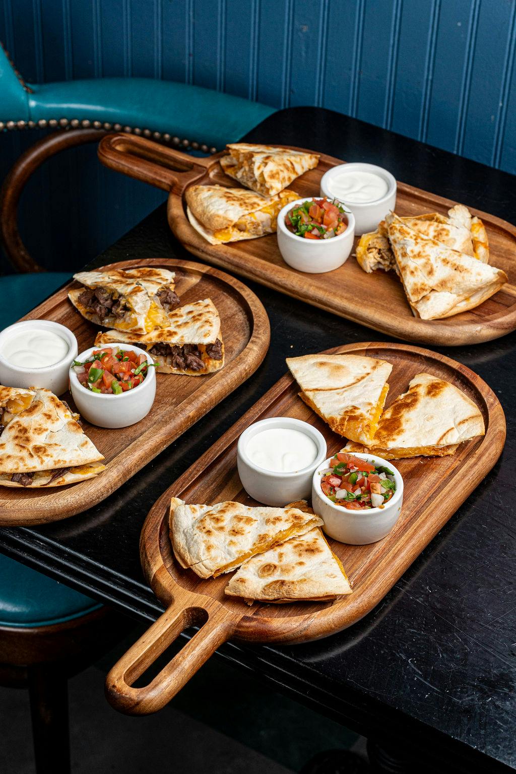a bunch of food sitting on a table