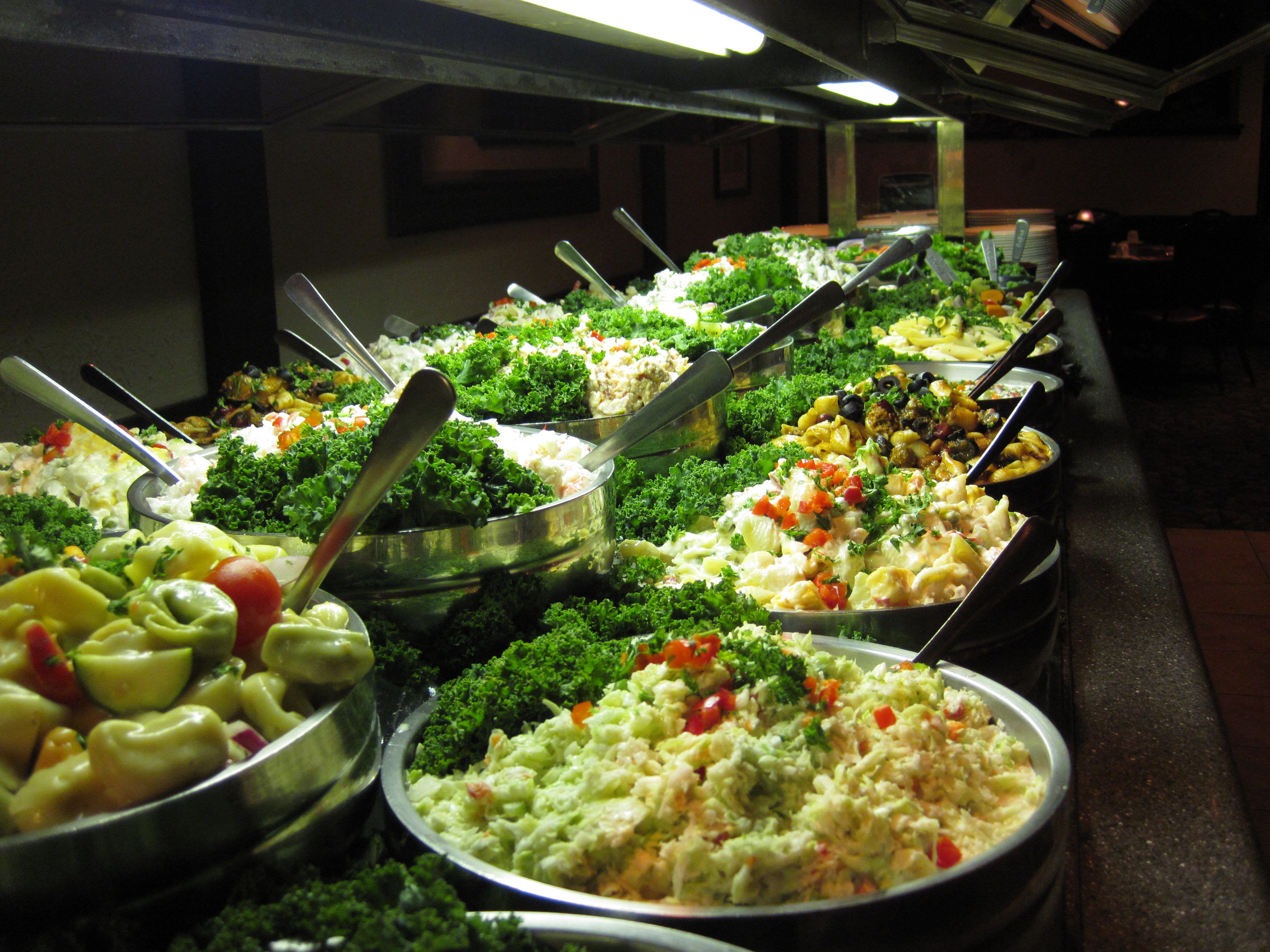 a table full of food