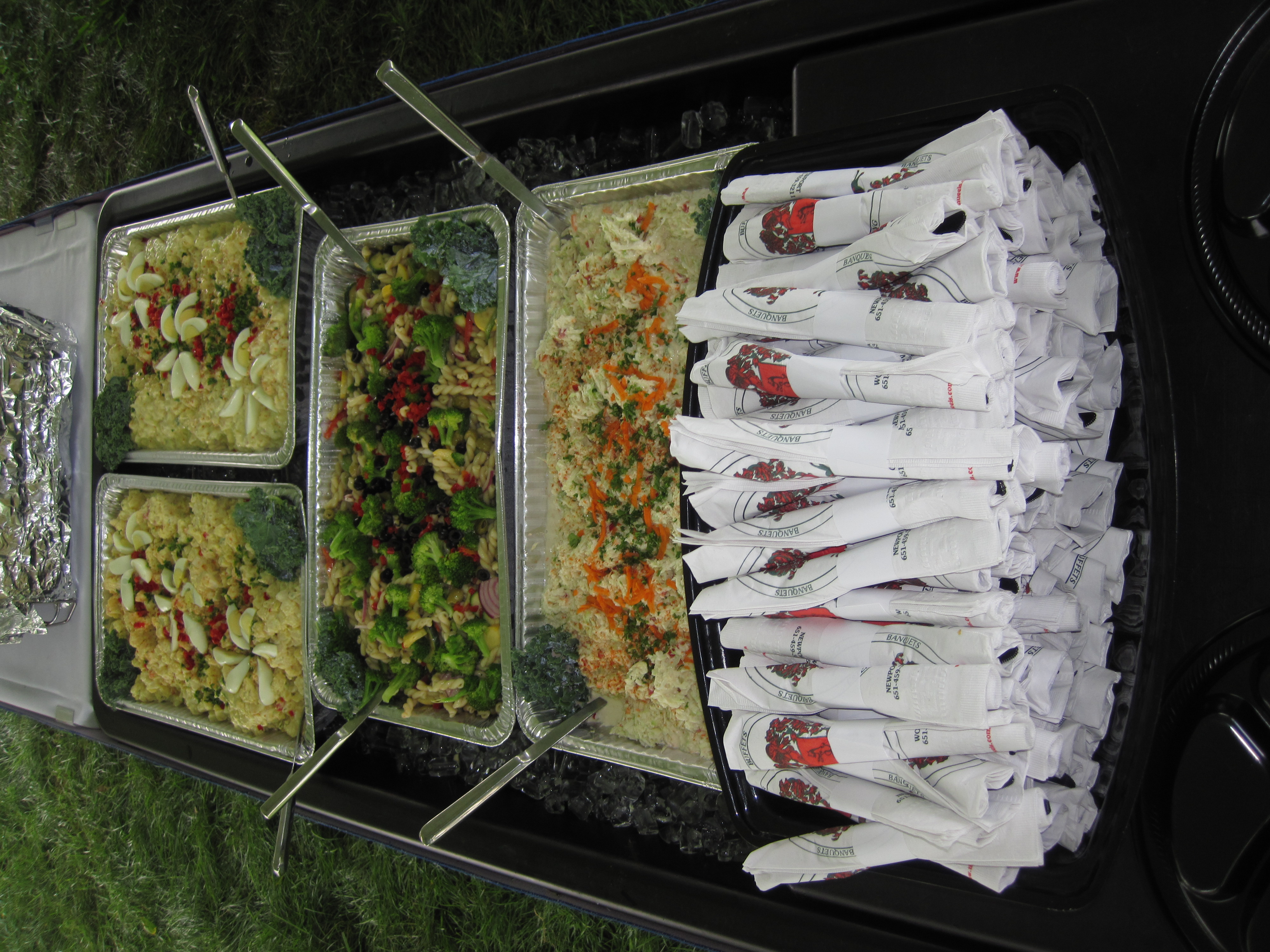 a tray of food on a table