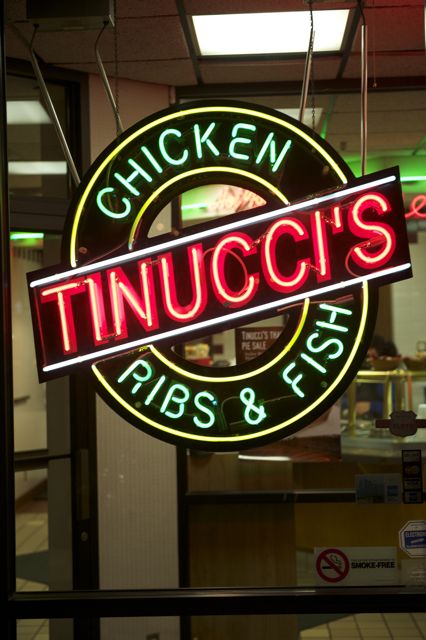 a close up of a sign