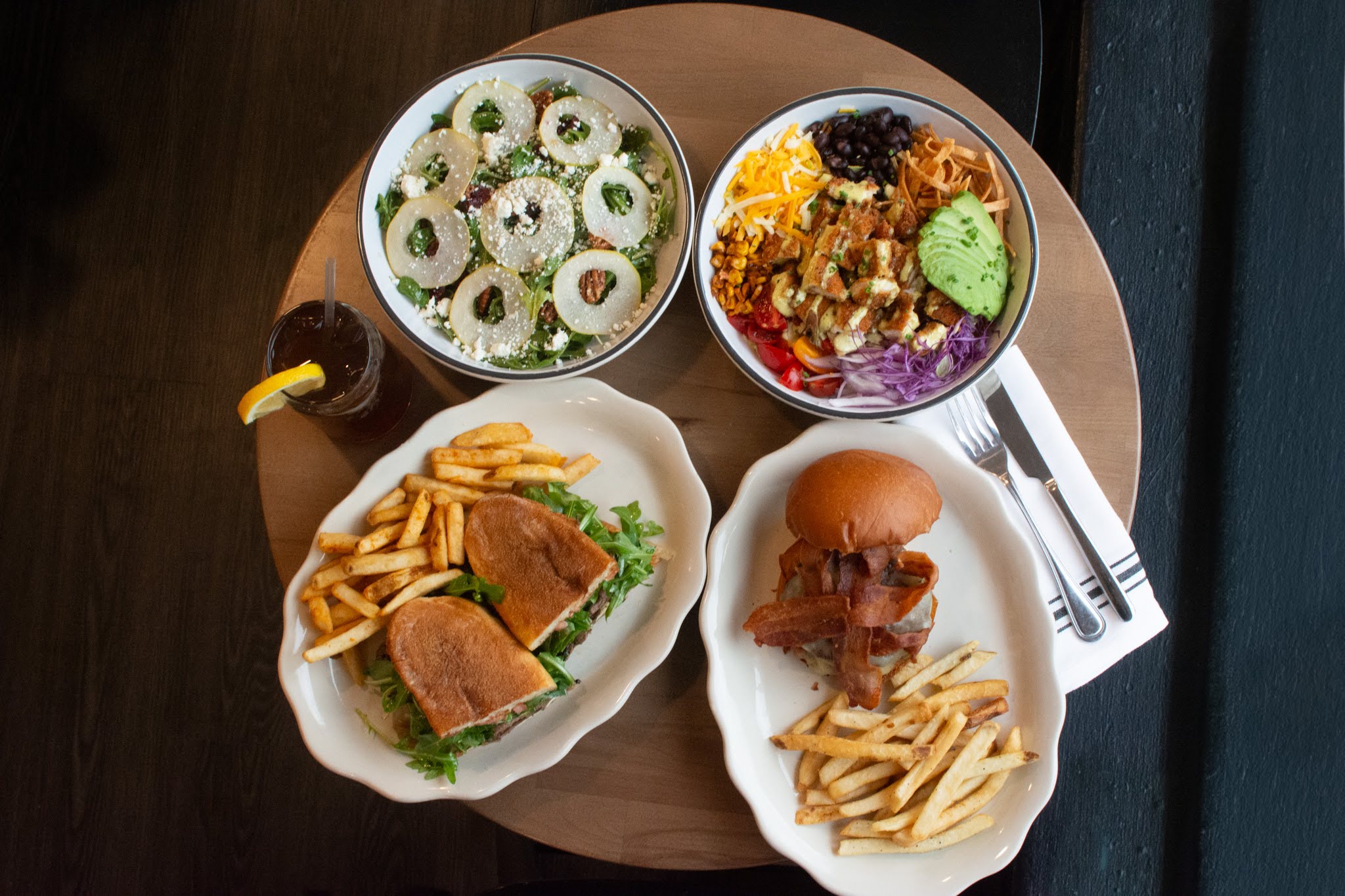 a plate of food on a table