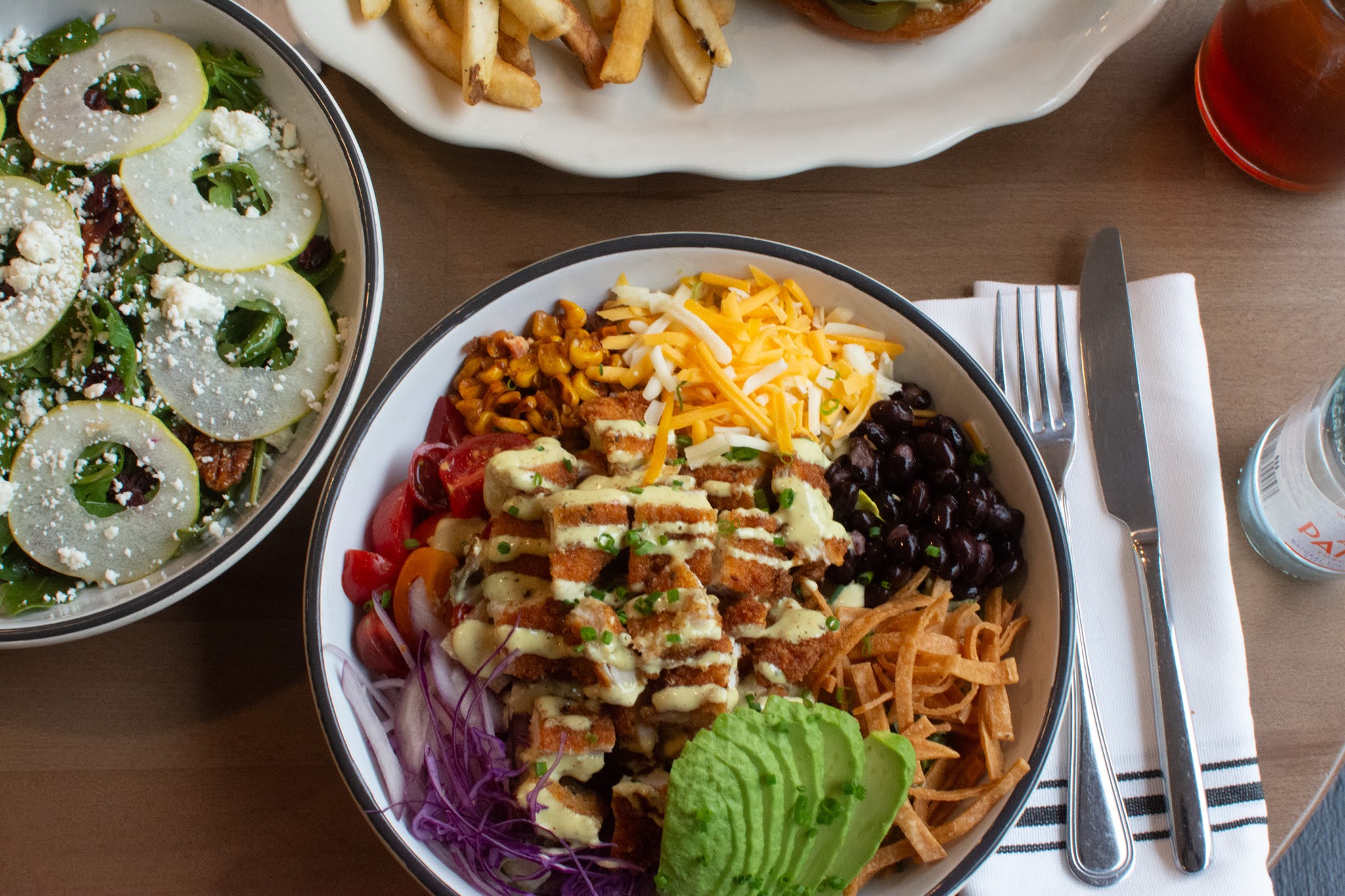 a plate of food on a table
