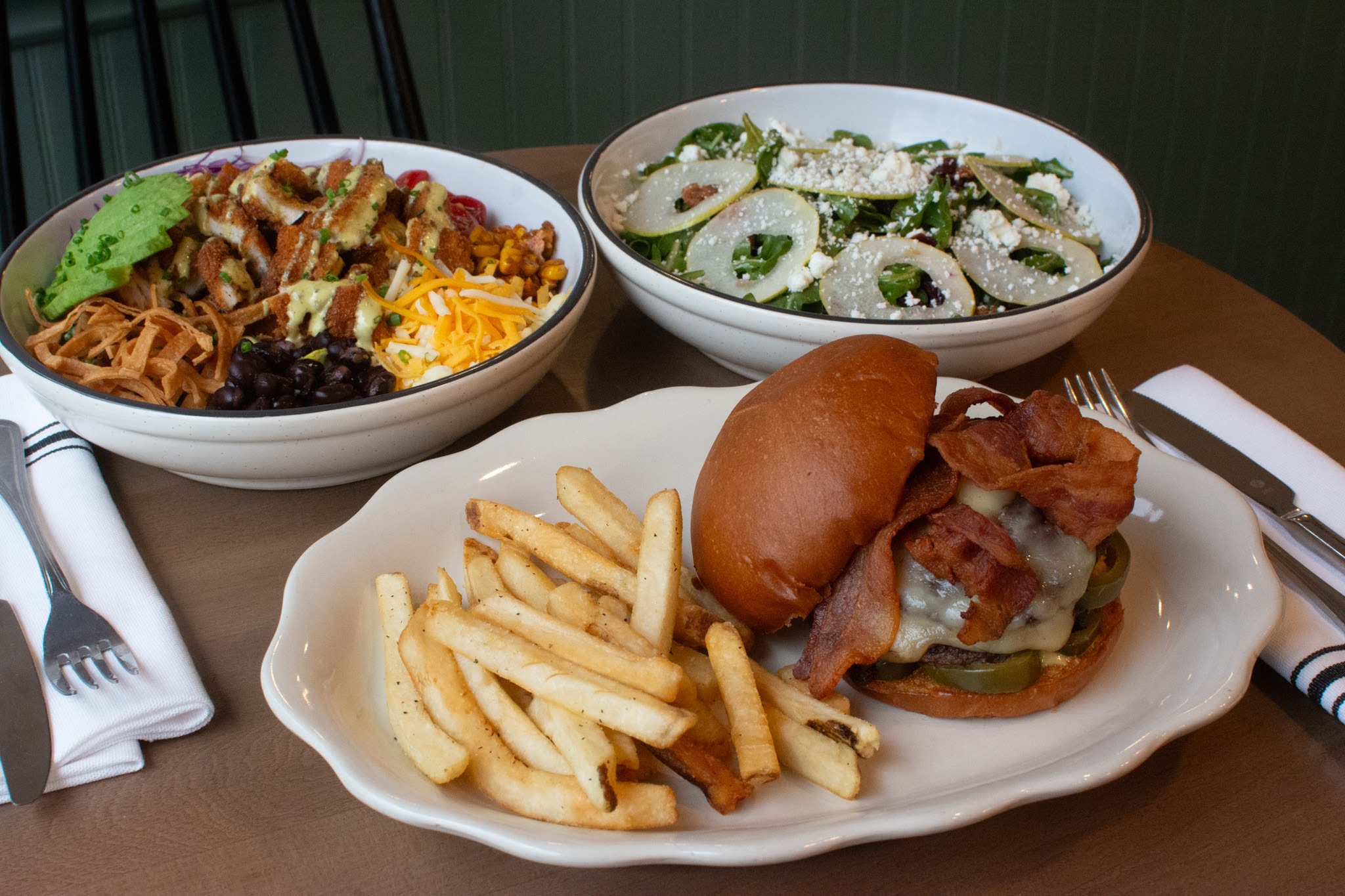 a plate of food on a table