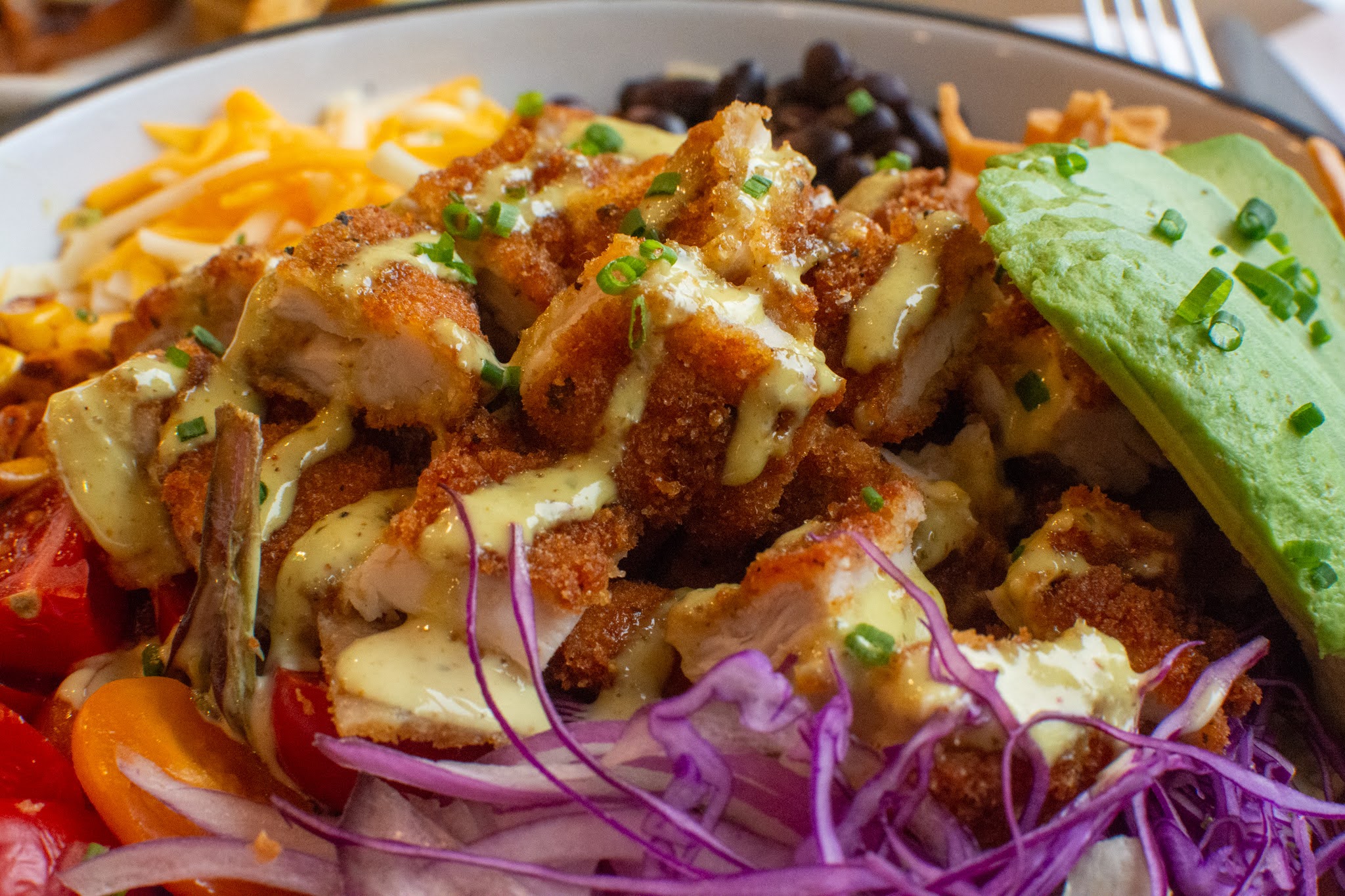 a close up of a plate of food