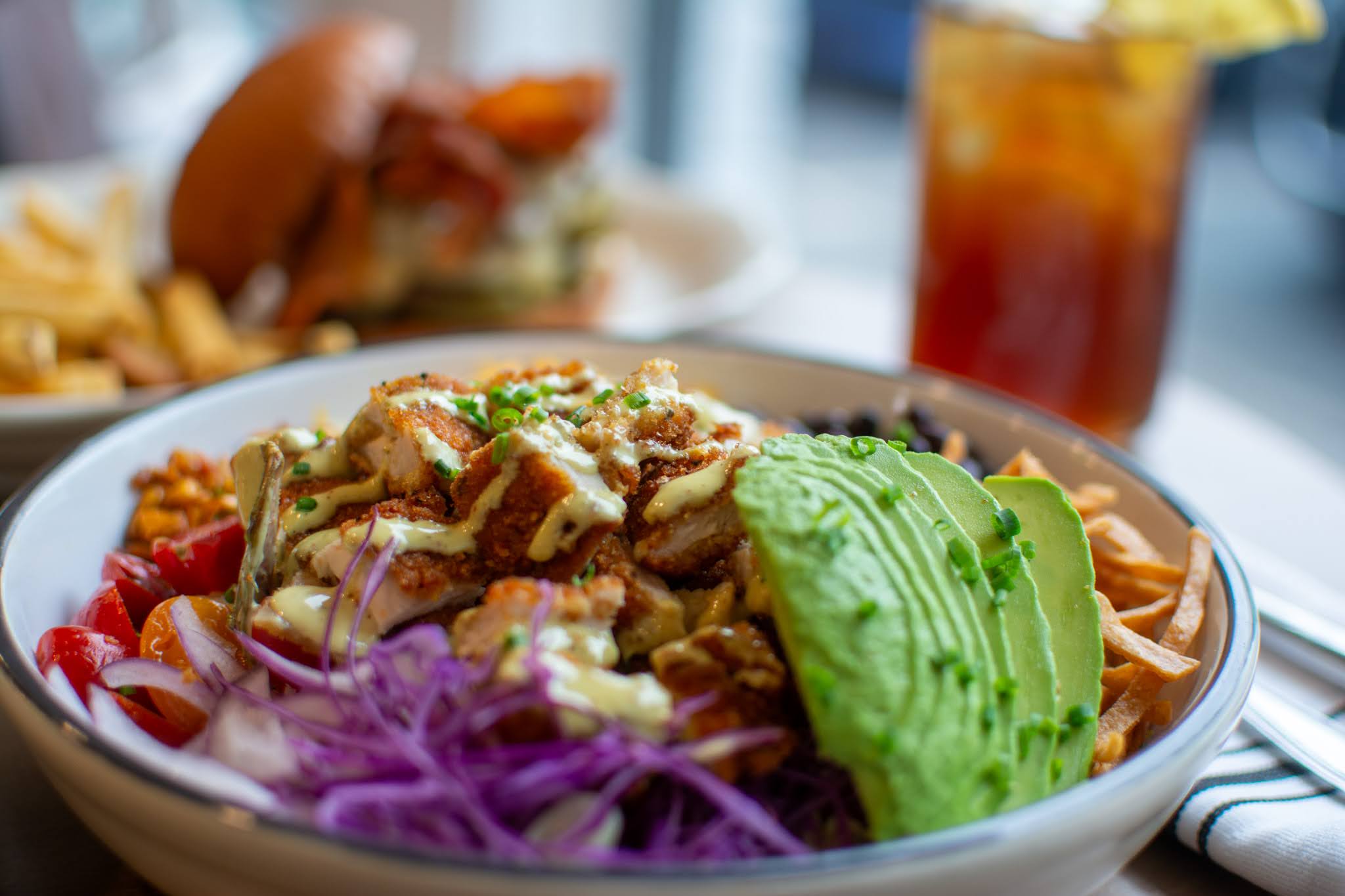 a plate of food on a table