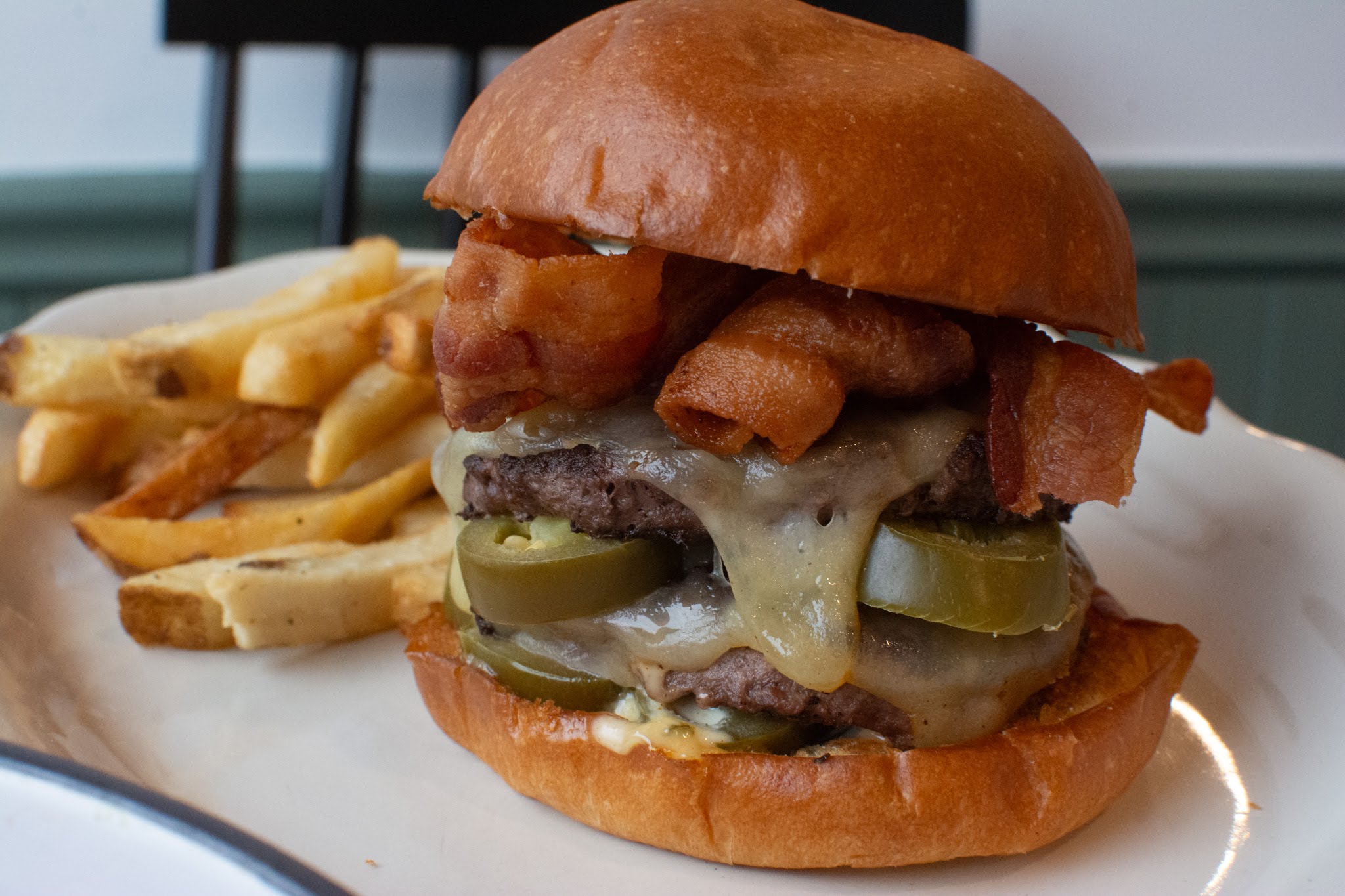 a close up of a sandwich on a plate