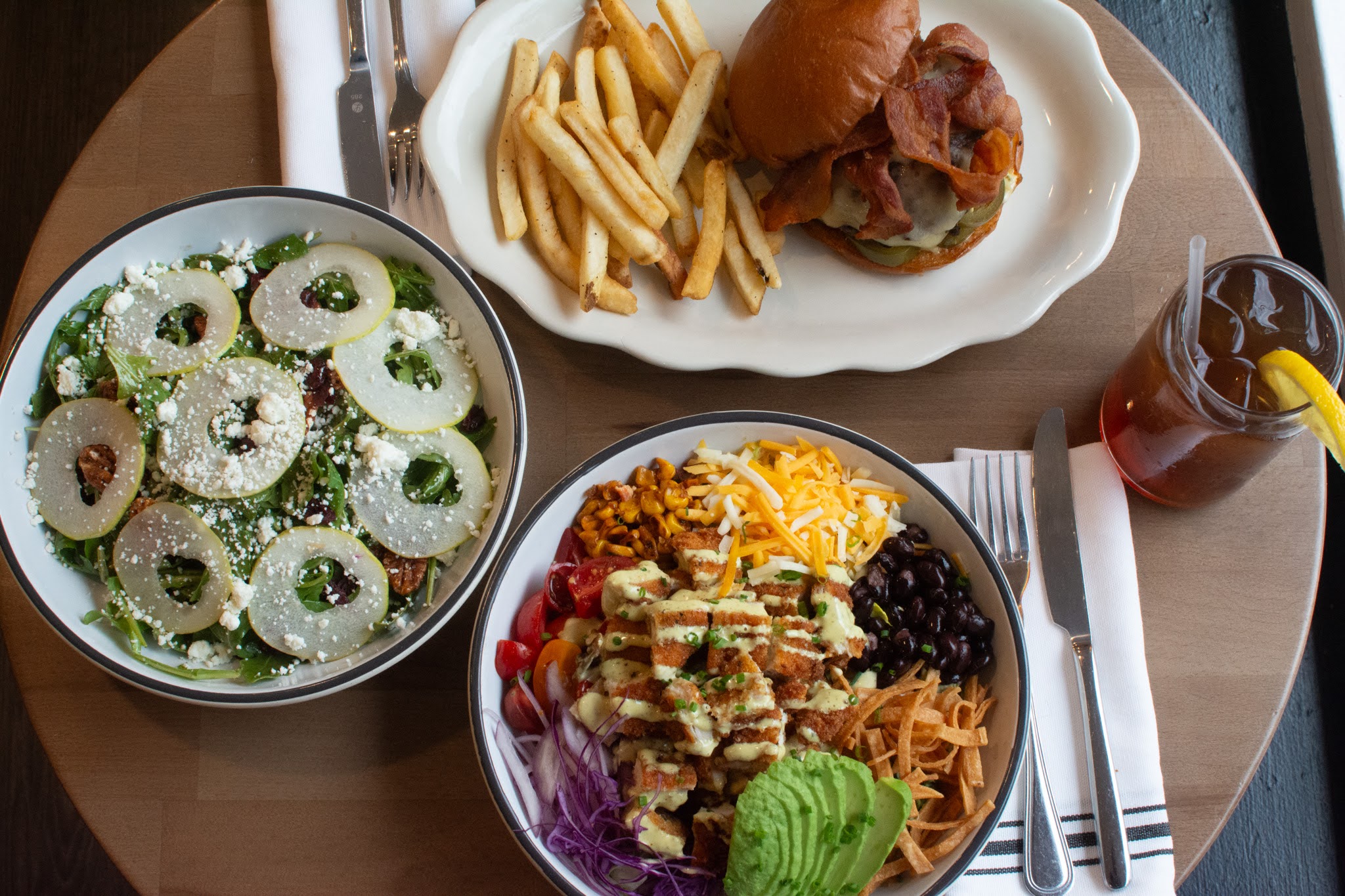 a plate of food on a table