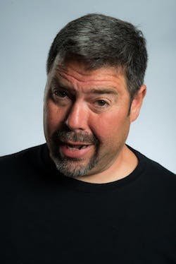 a man looking at the camera