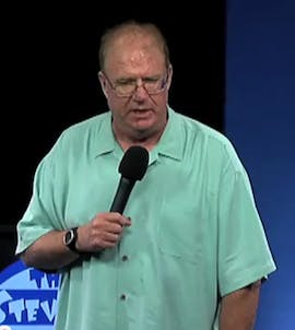 a man holding a microphone