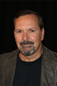 a man looking at the camera