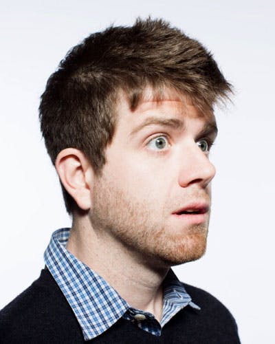 a man looking at the camera