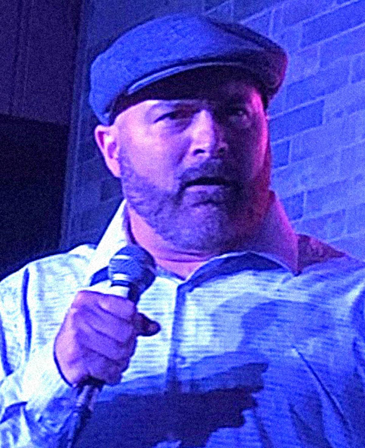 a man wearing a hat