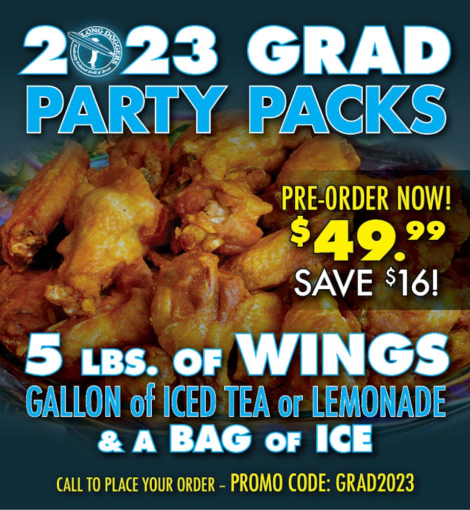 Party Packs Menu Long Doggers Radically Relaxed Grill & Brew